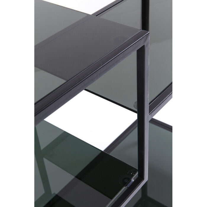 Konsolentafel met planken LOFT zwart