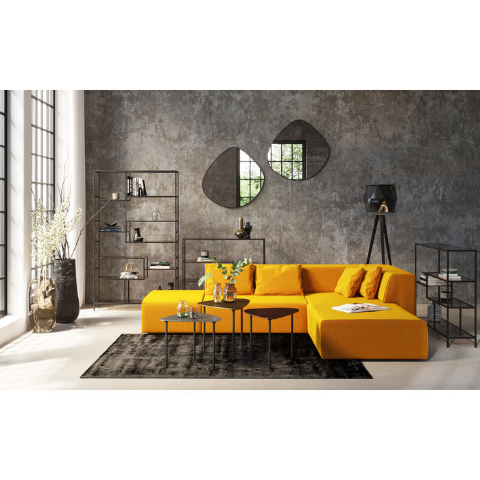 Konsolentafel met planken LOFT zwart