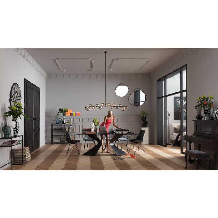 GLASS GLORY BLACK TABLE