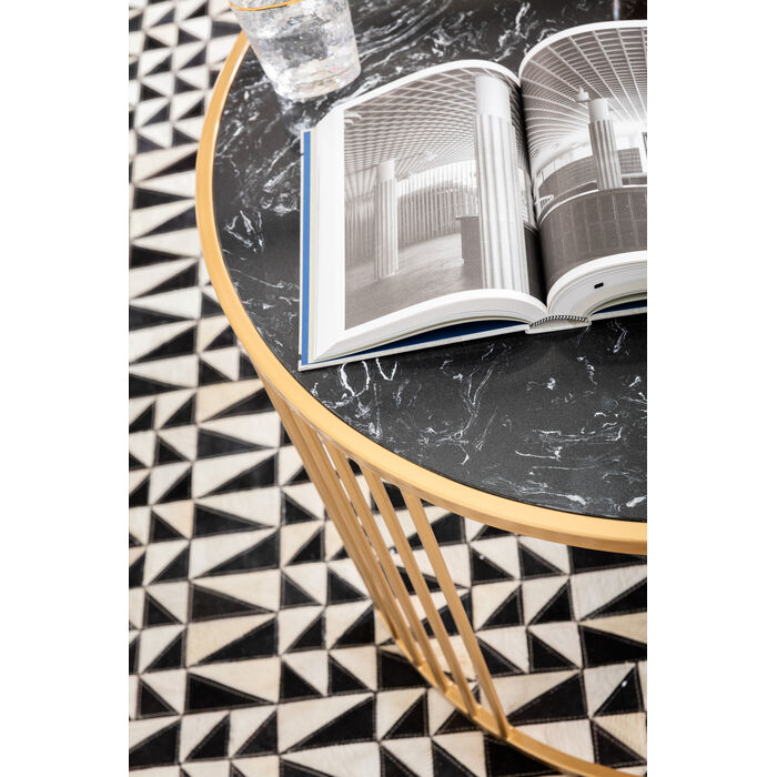 Set van salontafels ROMA marmer met goud