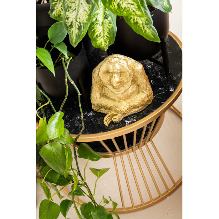 Set van salontafels ROMA marmer met goud