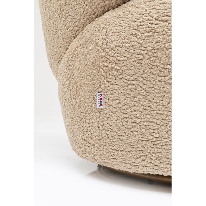 Carella Rotary Sessel beige Lamm