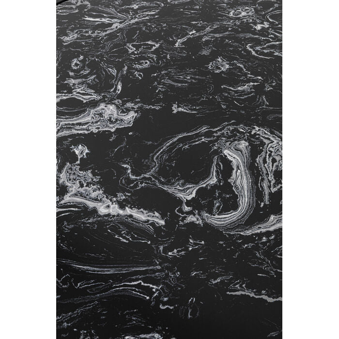 A set of roma marble coffee tables with black