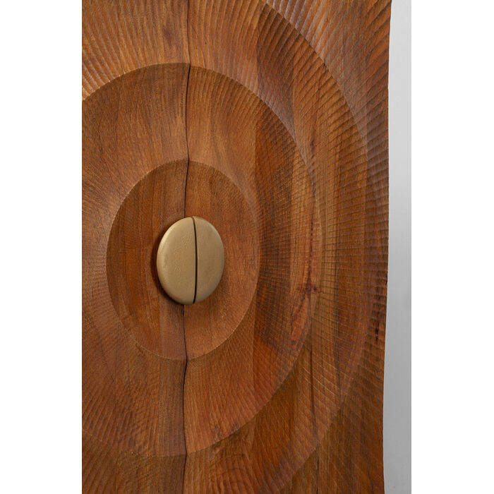 Kast MADEIRA lite hout met zwarte basis