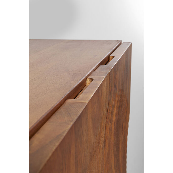 Kast MADEIRA lite hout met zwarte basis