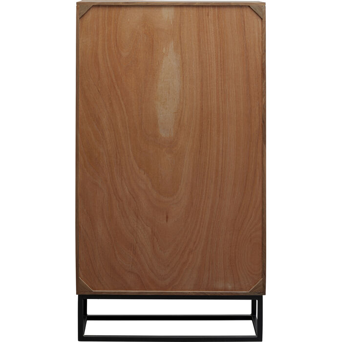 Kast MADEIRA lite hout met zwarte basis