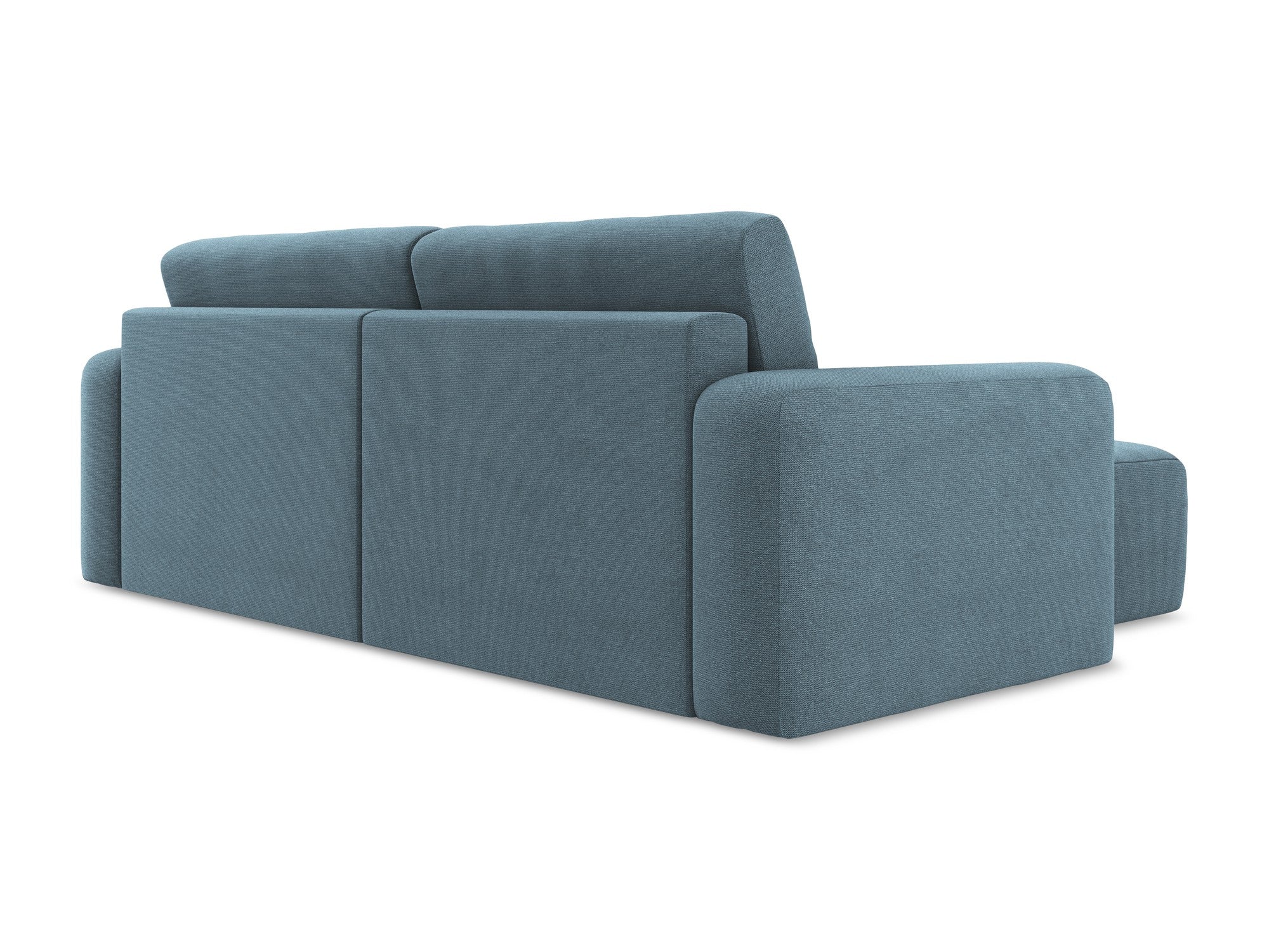 Left-sided corner sofa bed KONA light blue