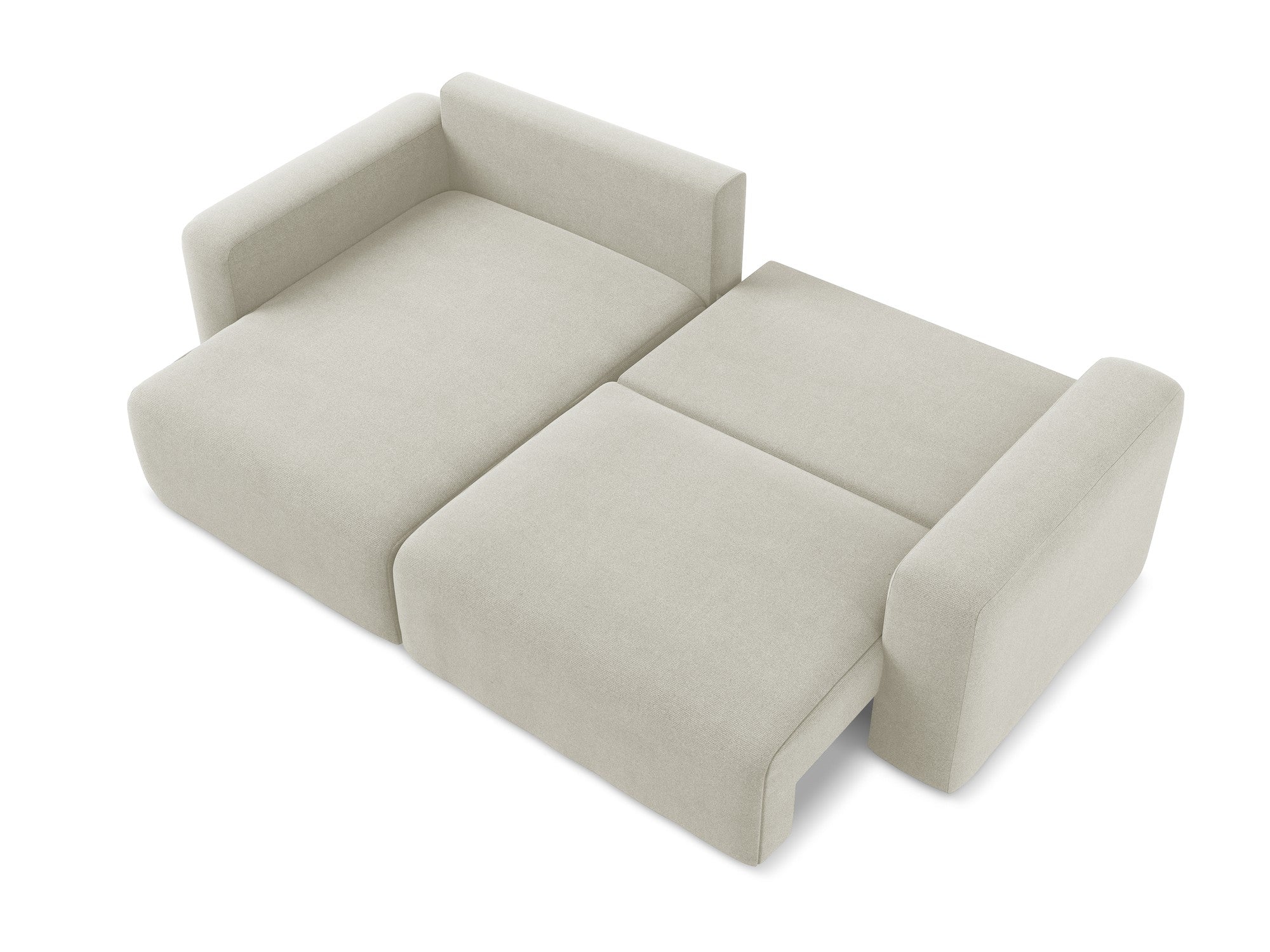 Linksseitiges Schlafsofa KONA in Hellbeige