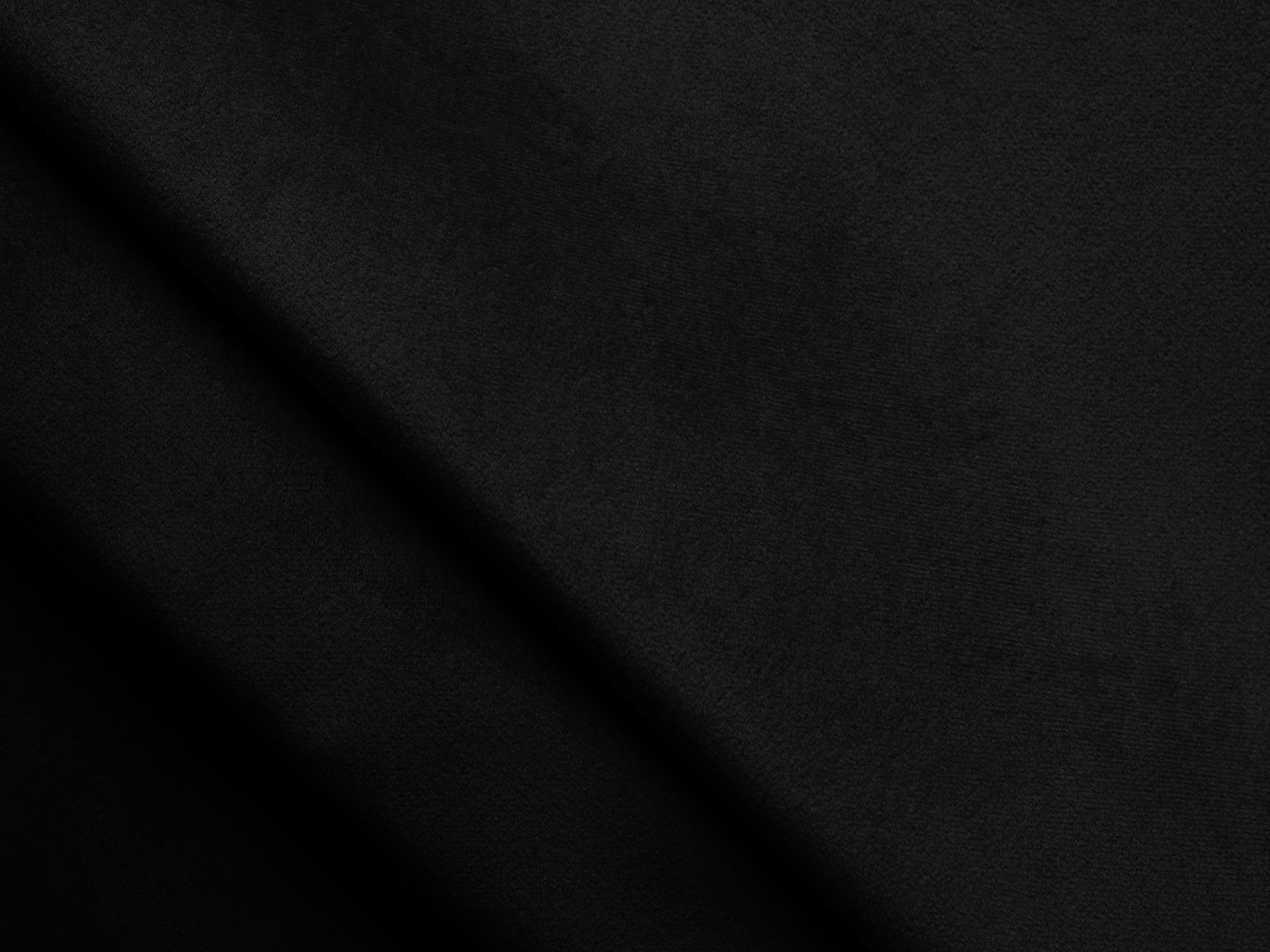 Zijdebank van fluweel rechts met slaapfunctie KONA zwart