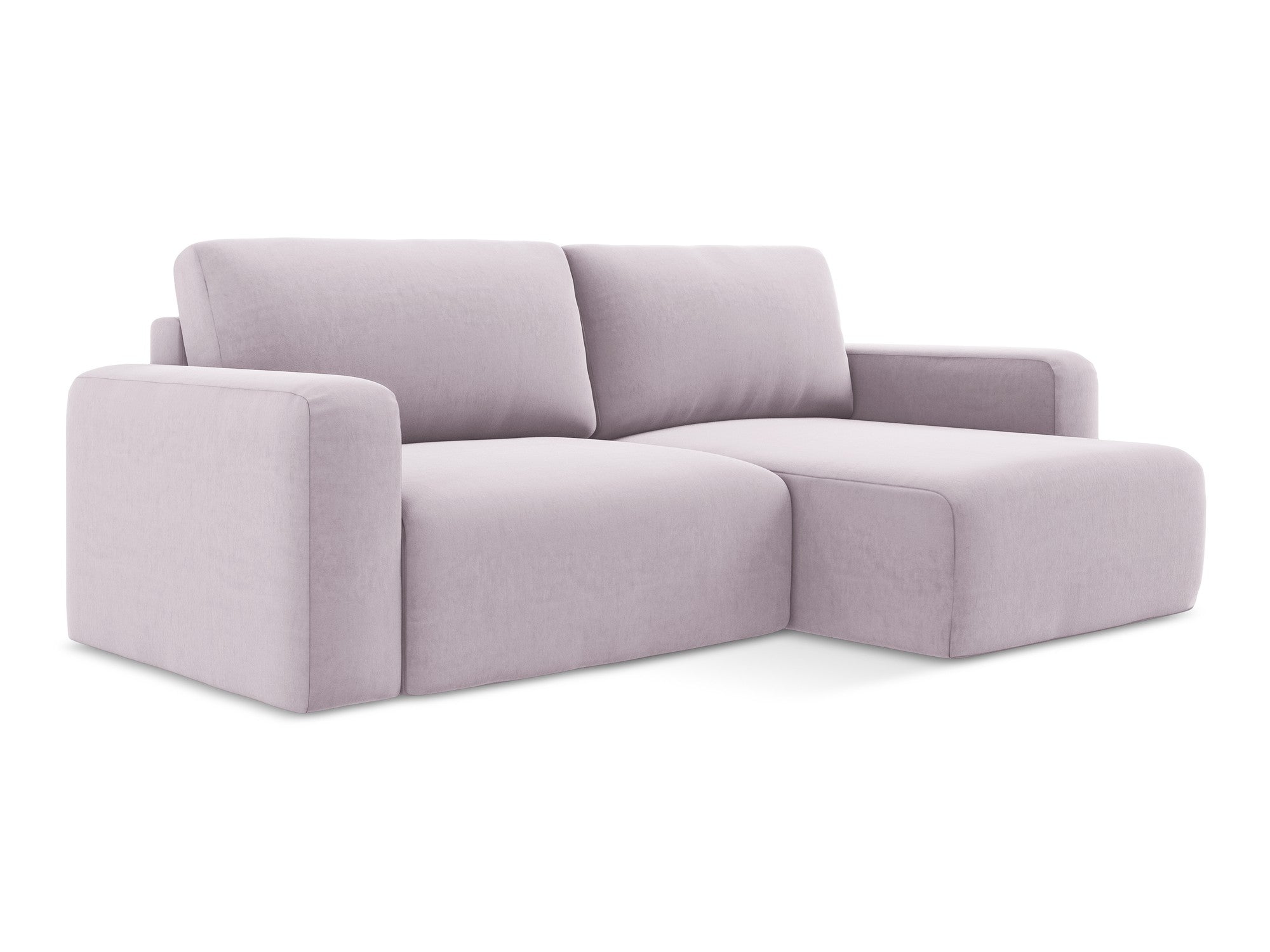 Vleugelbank van fluweel met slaapfunctie KONA lavendel