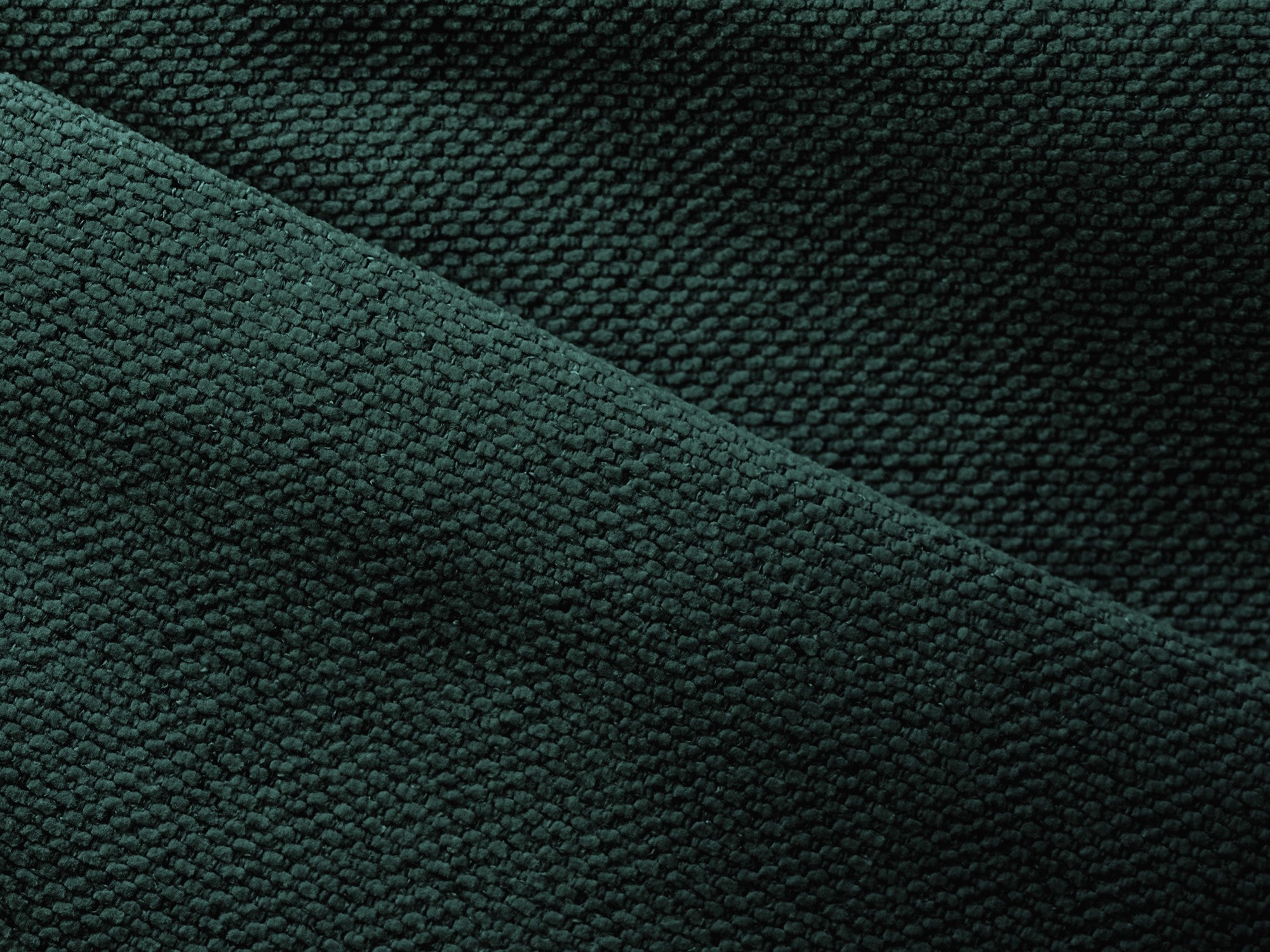 Rechtsseitige Schlafcouch KONA in Flaschengrün