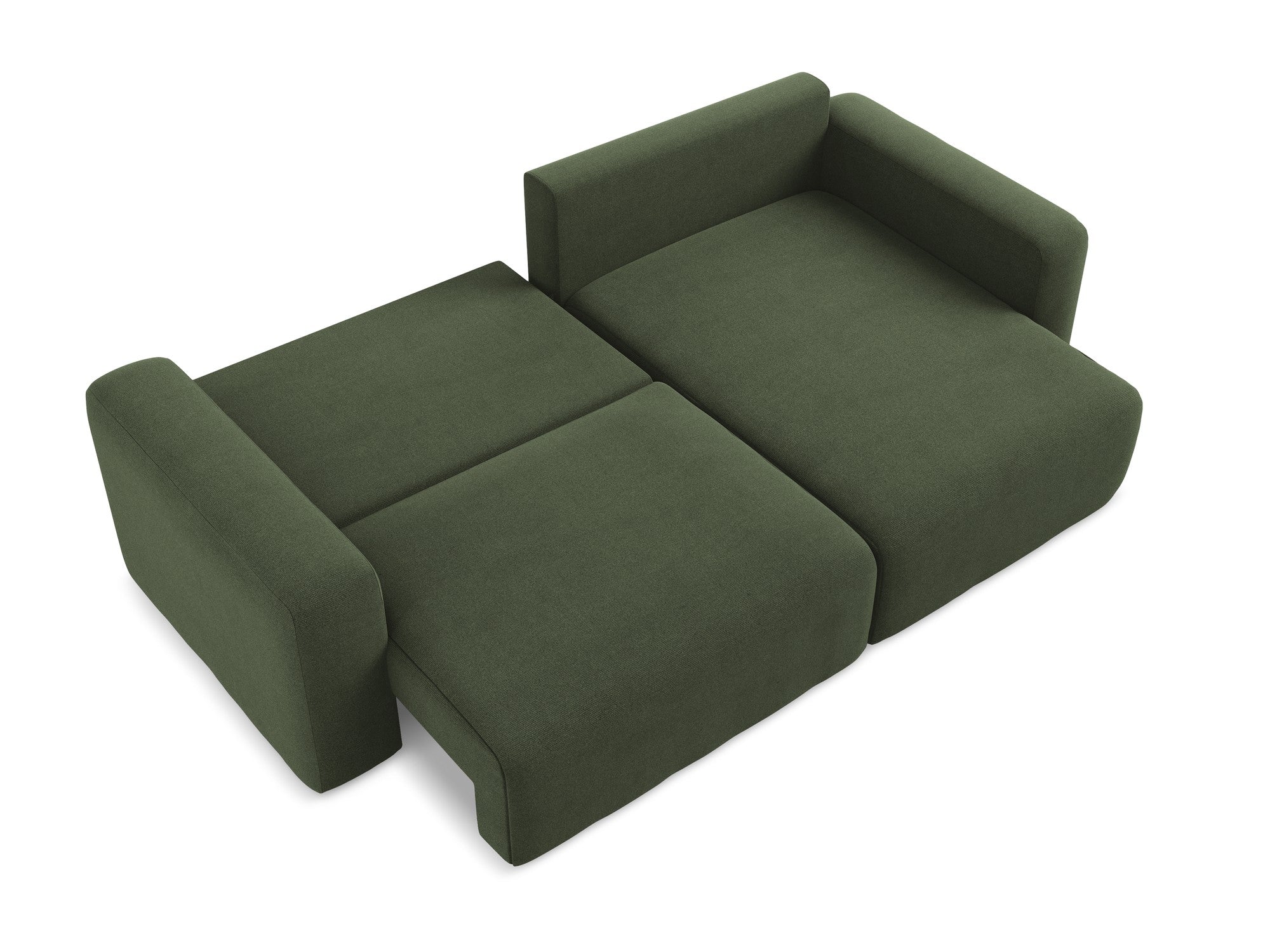 Right-sided corner sofa bed KONA olive