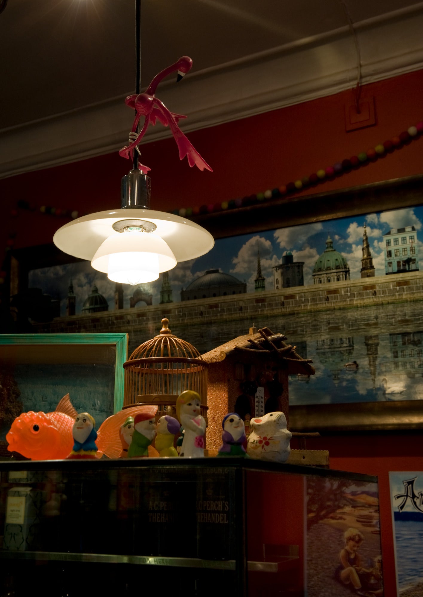 PH 2/1 pendant lamp white with chrome finish