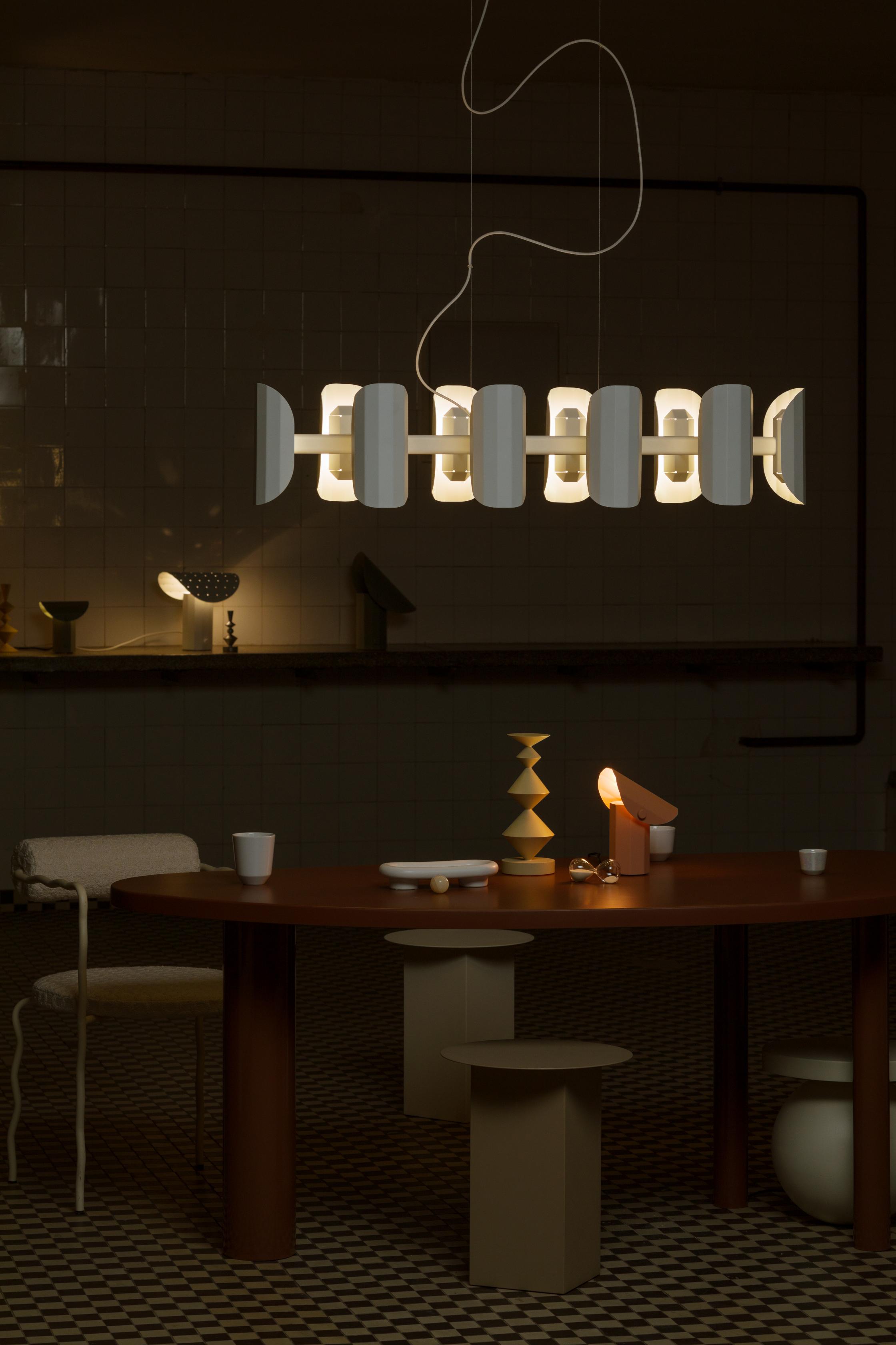 Tafellamp APOLIN geborsteld messing