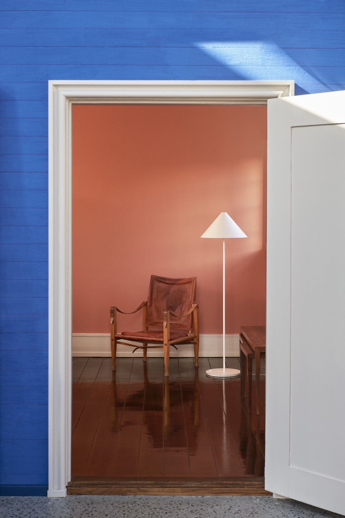 Vloerlamp KEGLEN wit