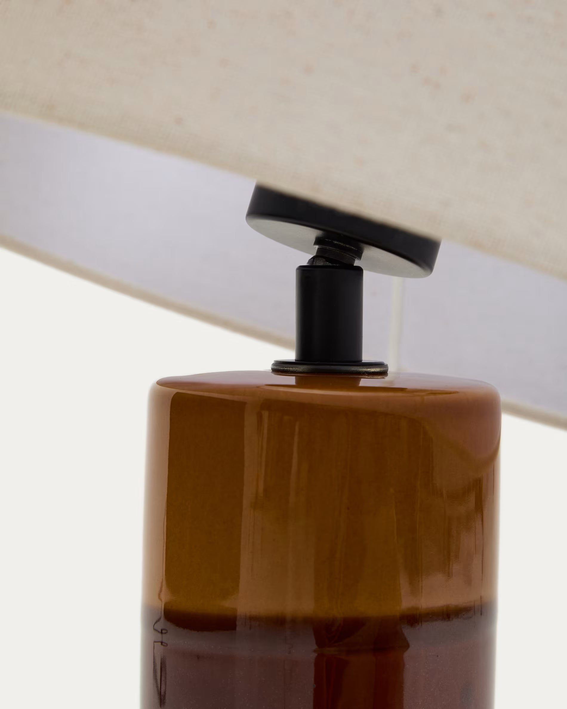 MAVRAN table lamp brown with mustard