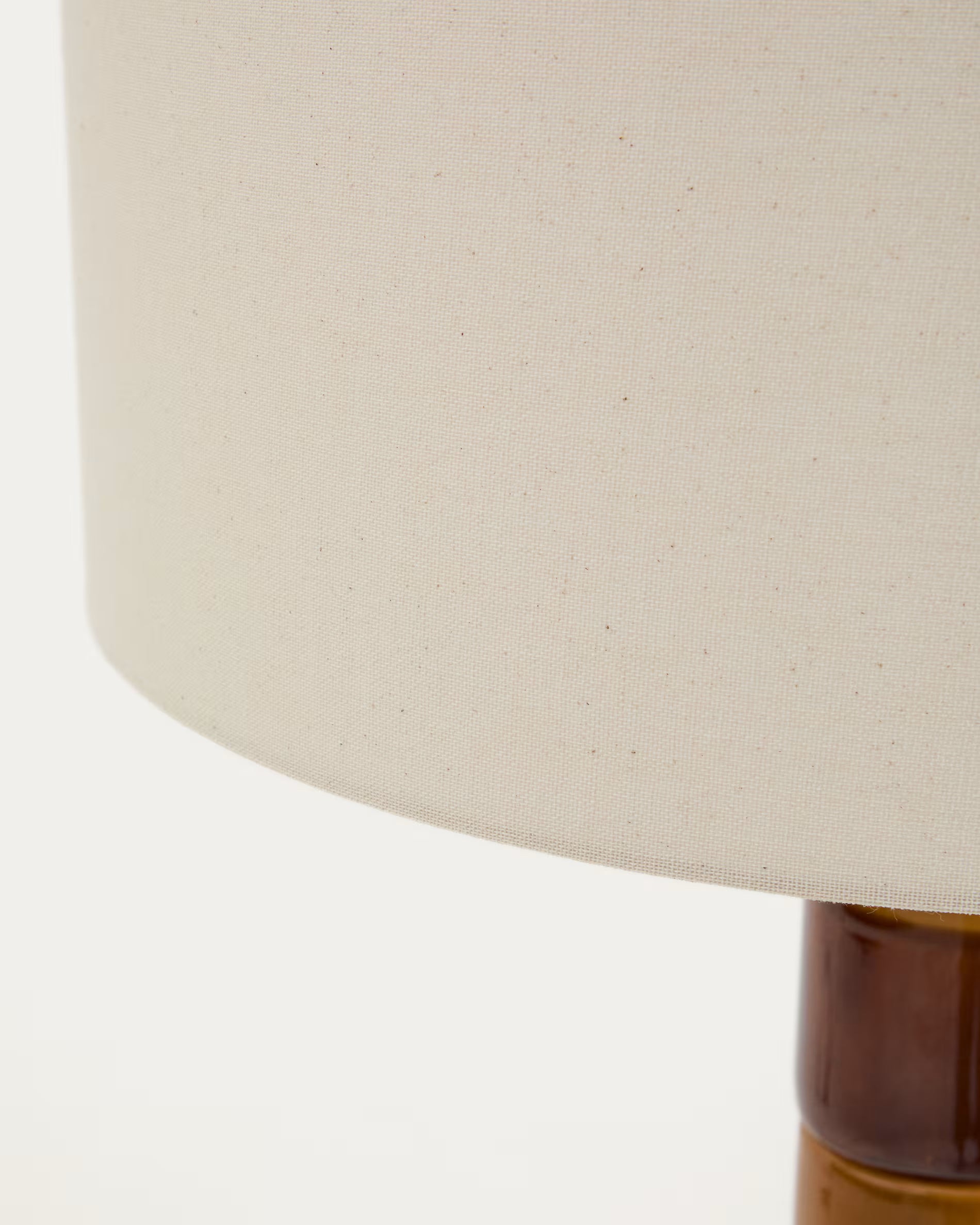 MAVRAN floor lamp brown with mustard