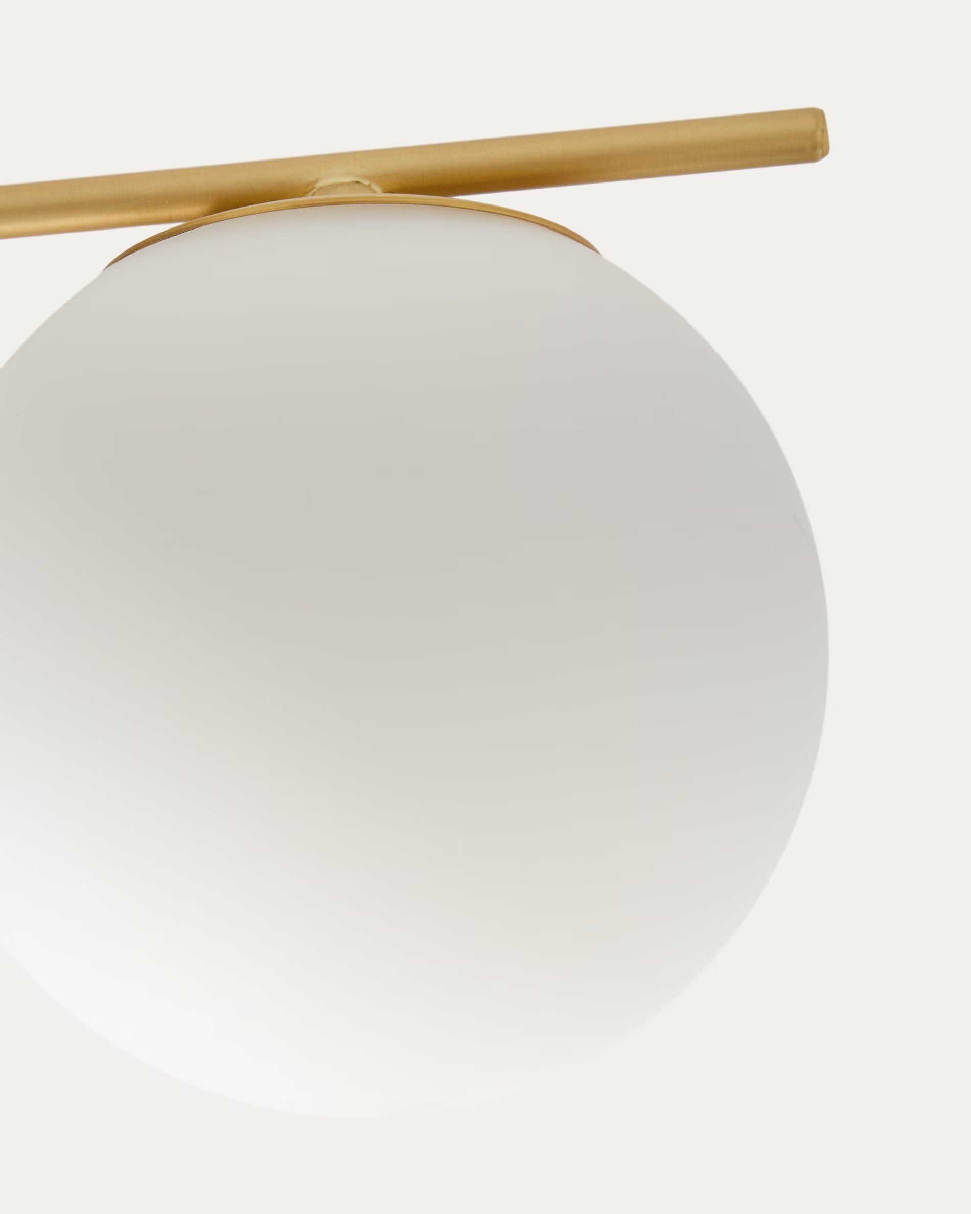 Vierpunts plafondlamp BRISIA geborsteld messing