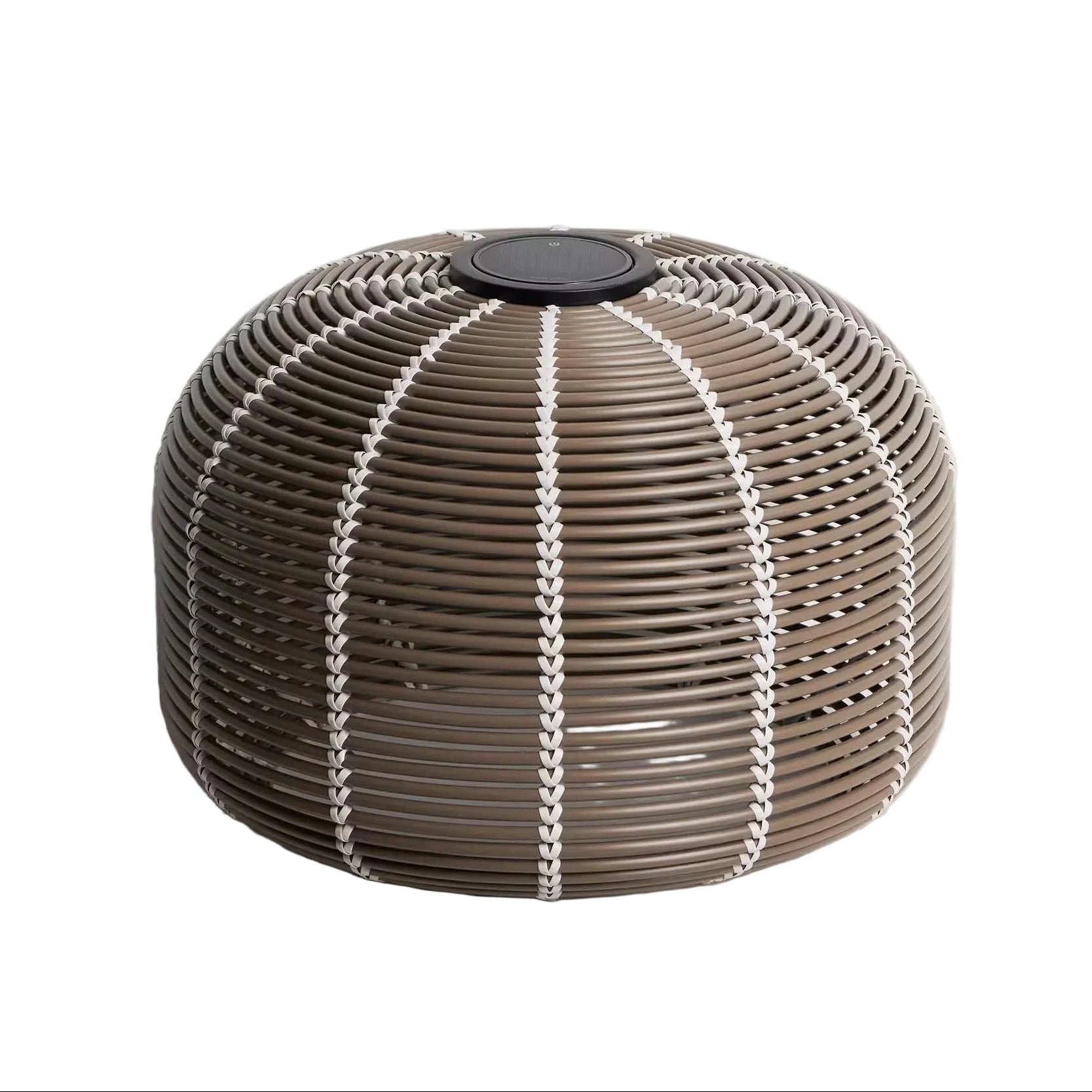 Lampa ogrodowa solarna GAROINA taupe syntetyczny rattan – Kave Home