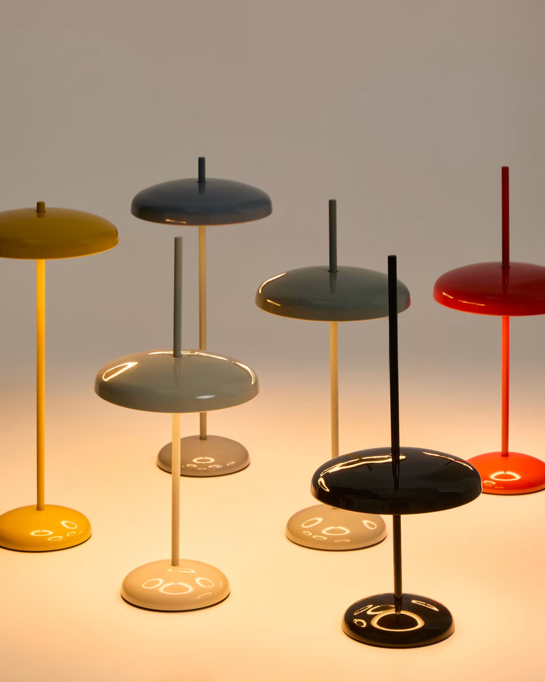 Draagbare lamp PORTE rood