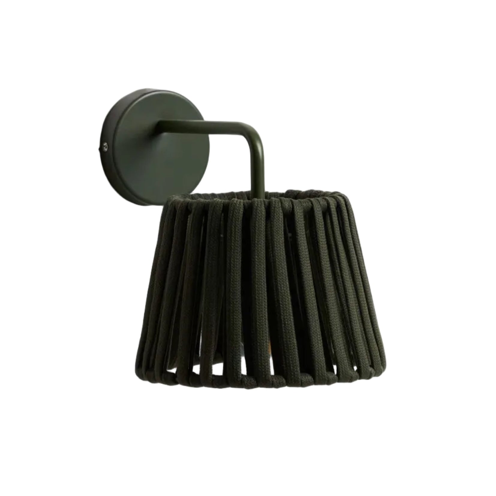 Lampa ogrodowa ścienna solarna ALDET zielony – Kave Home