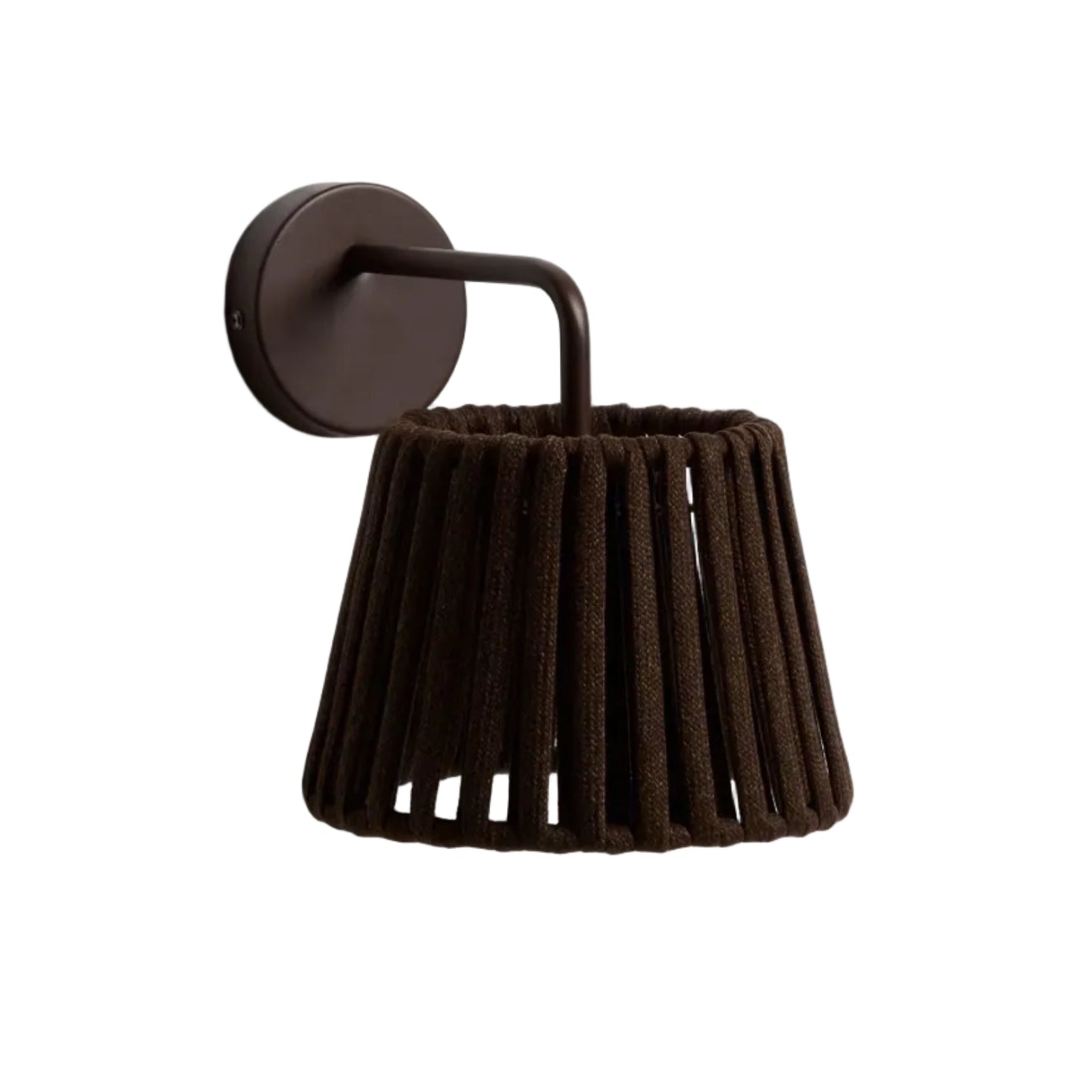 Lampa ogrodowa ścienna solarna ALDET brązowy – Kave Home