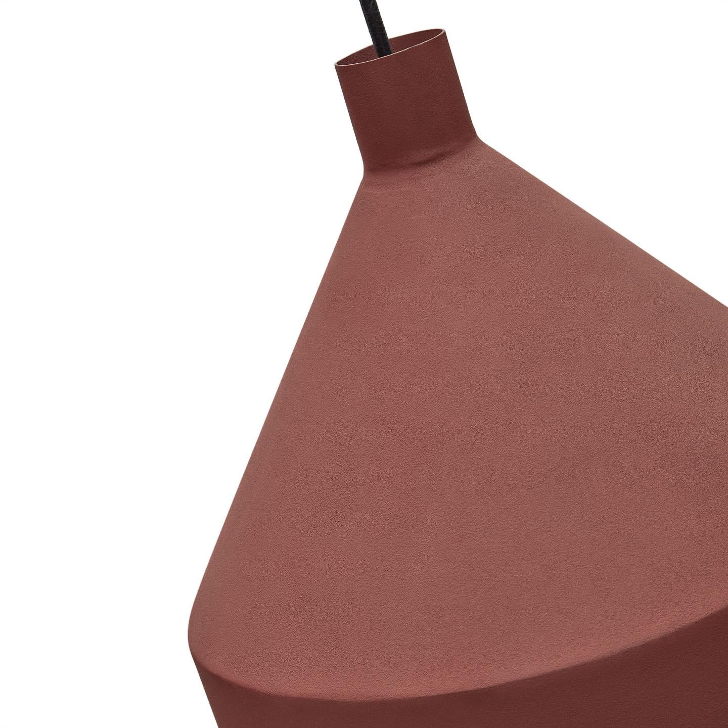 Lampa wisząca PERALTA terakotowy – metal