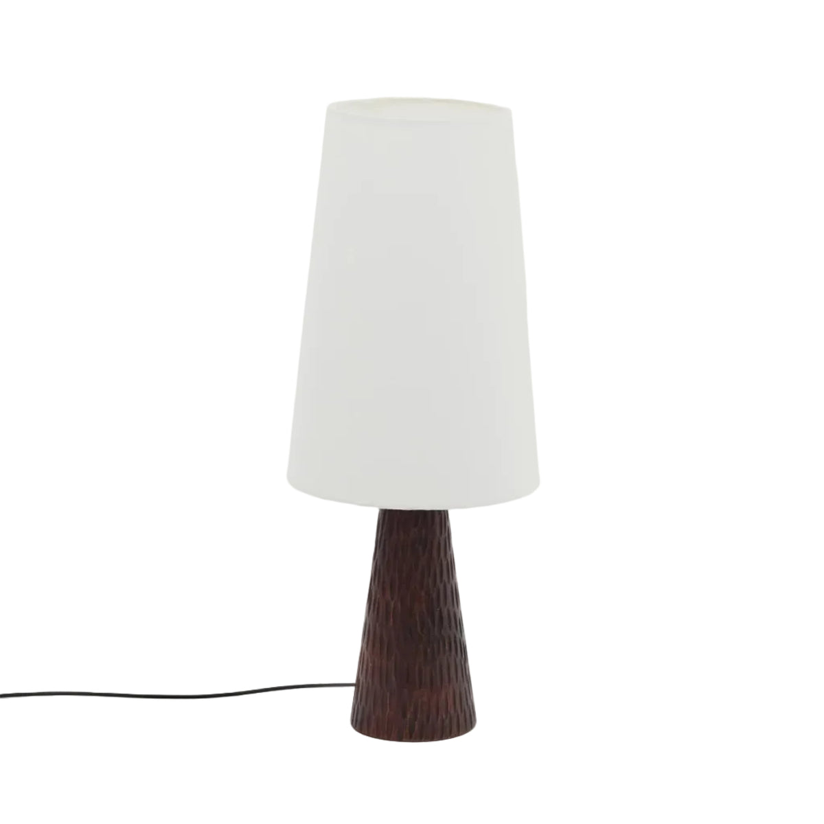 Lampa stołowa AMIRE ciemne drewno mango – Kave Home
