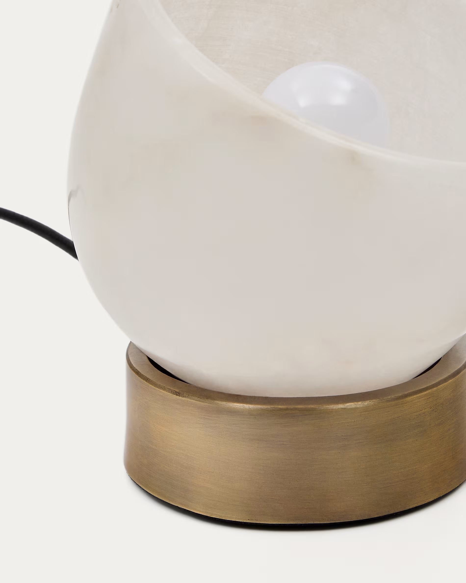 SHENLI Alabaster and Brass Table Lamp