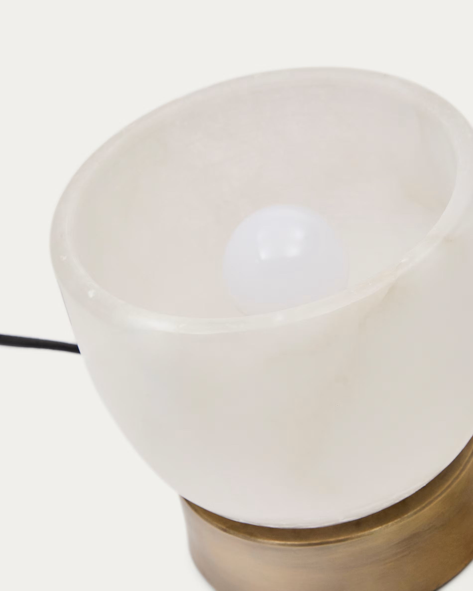 SHENLI Alabaster and Brass Table Lamp