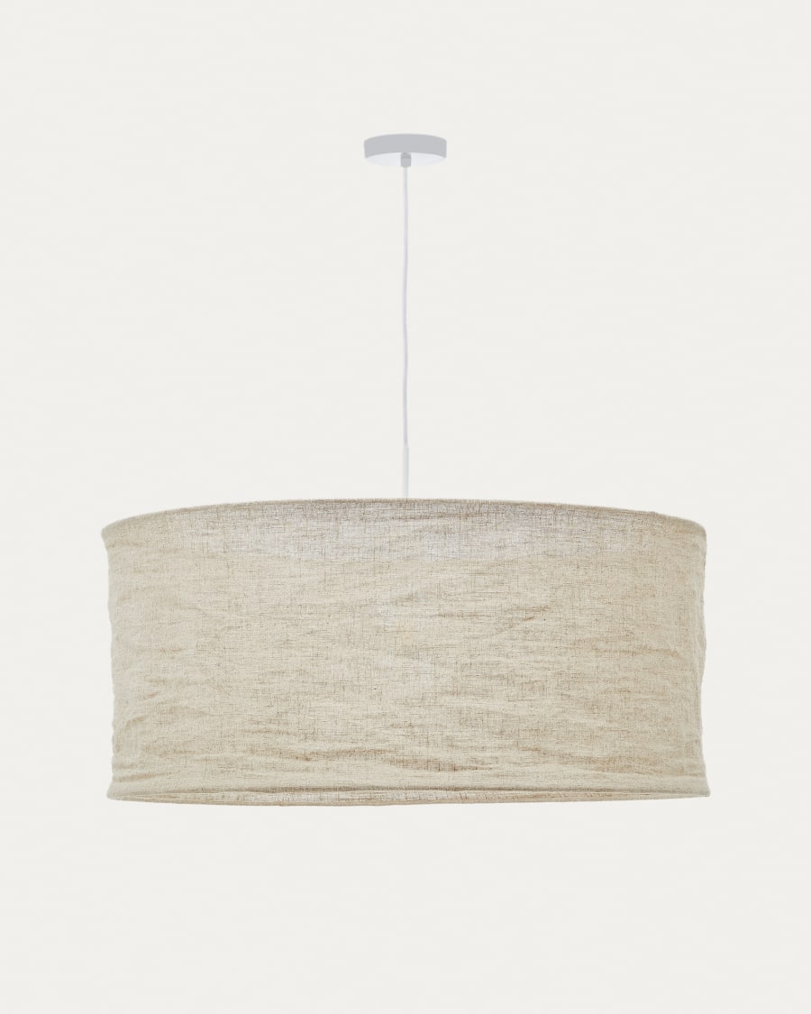 Hanglamp Abażur MARIELA beige linnen