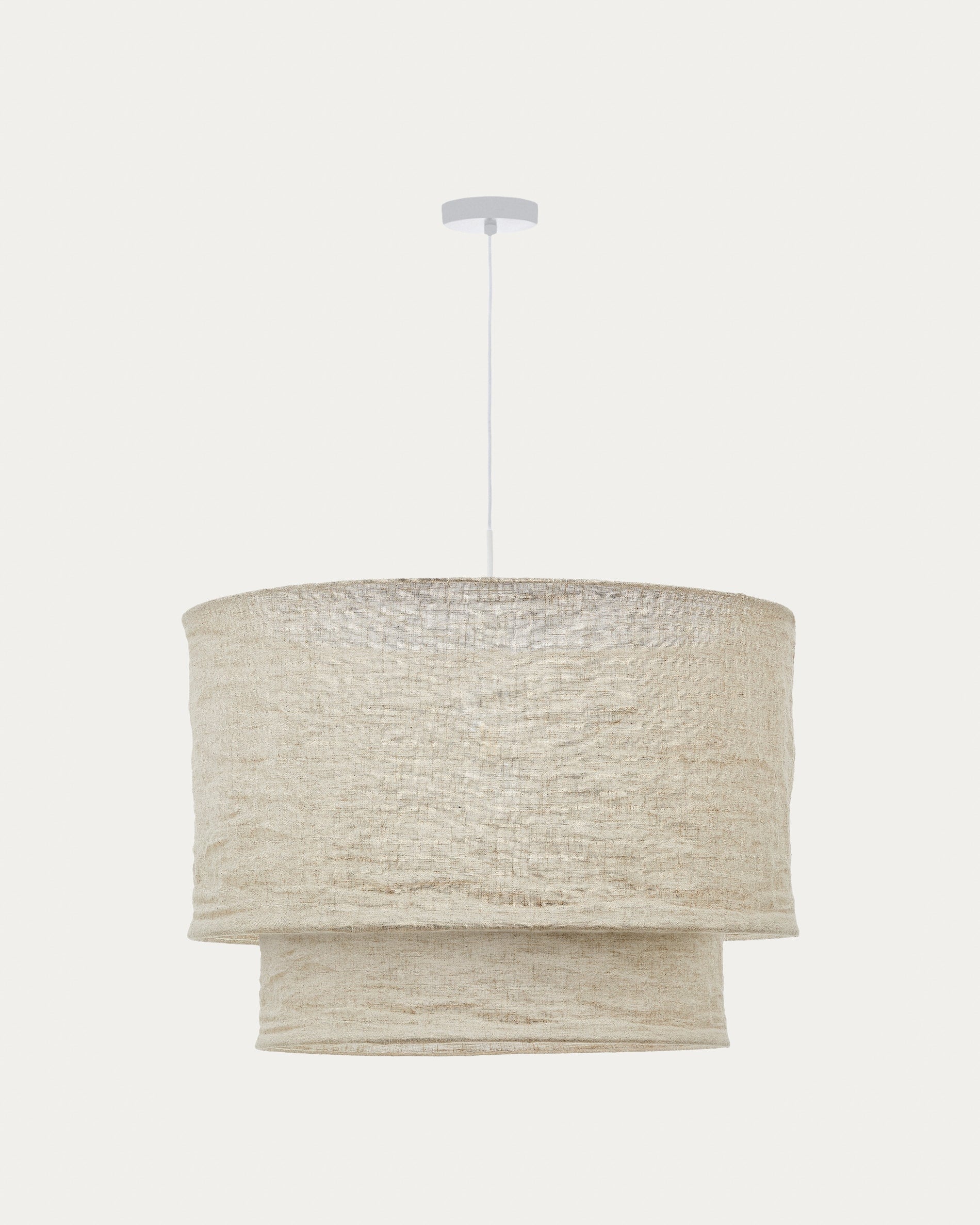 Hanglamp Abażur MARIELA beige linnen