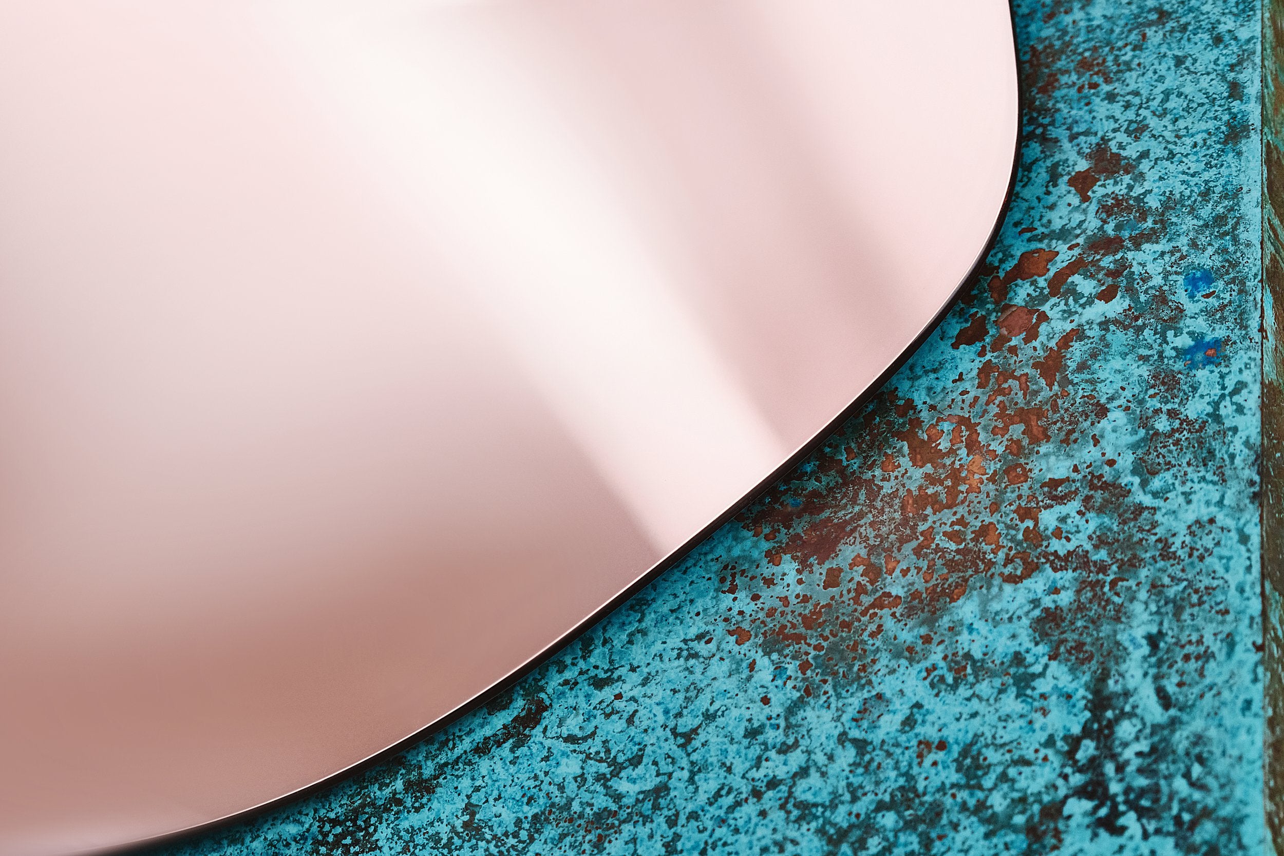 Lustro LAKE 3 - BEPERKTE EDITIE oxiderend koper