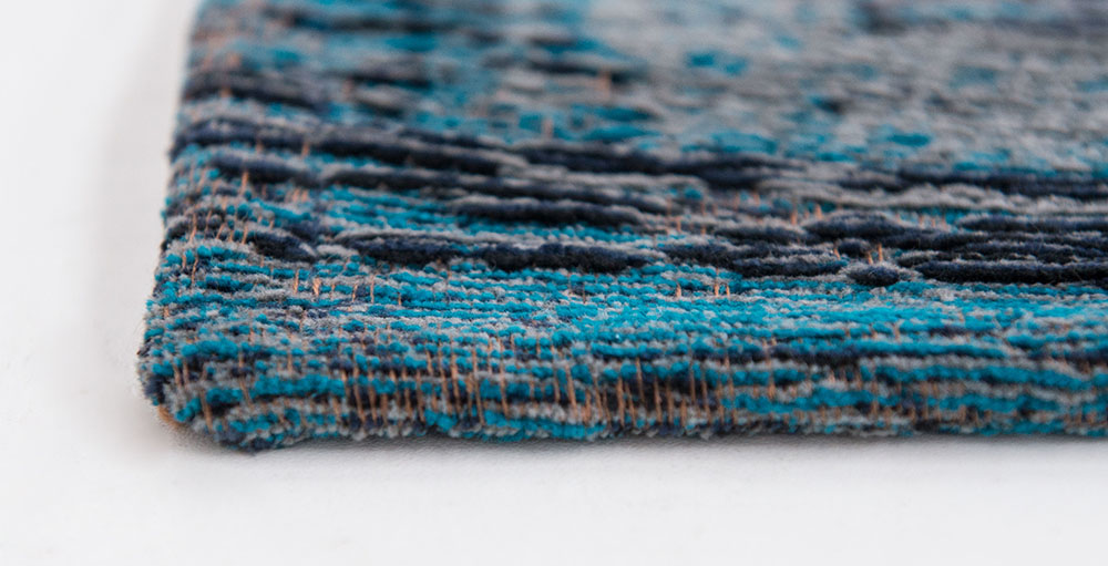 Vloerkleed MEDAILLON GREY TURQUOISE turkoois-grijs