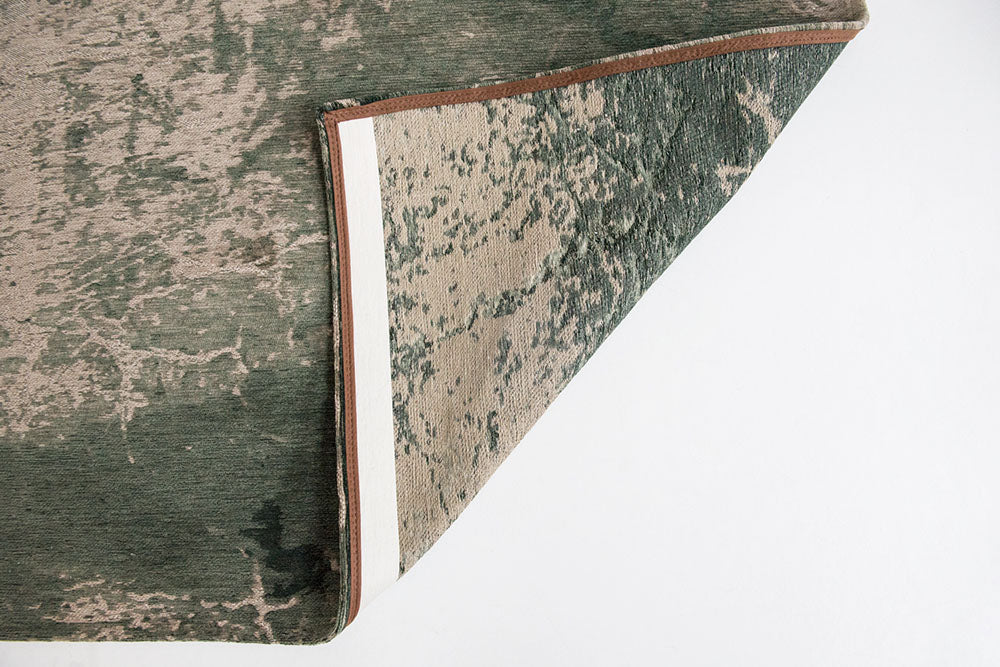 Vloerkleed CRACKS DONKER DEN groen