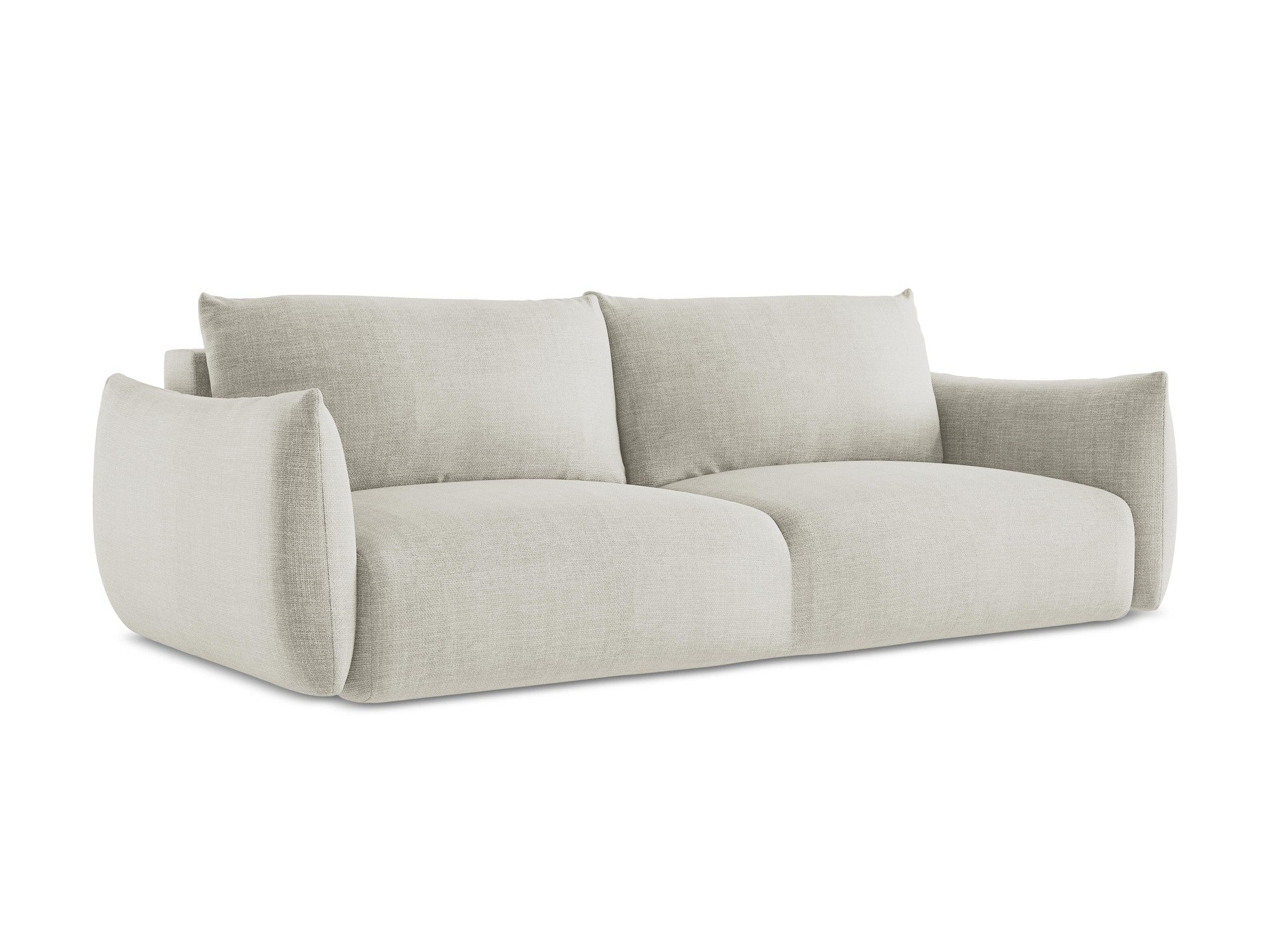 Sofa 3-zits met slaapfunctie LEILA lichtbeige