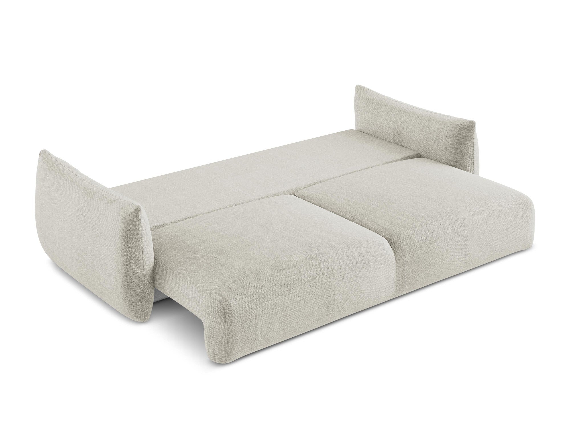 Sofa 3-zits met slaapfunctie LEILA lichtbeige