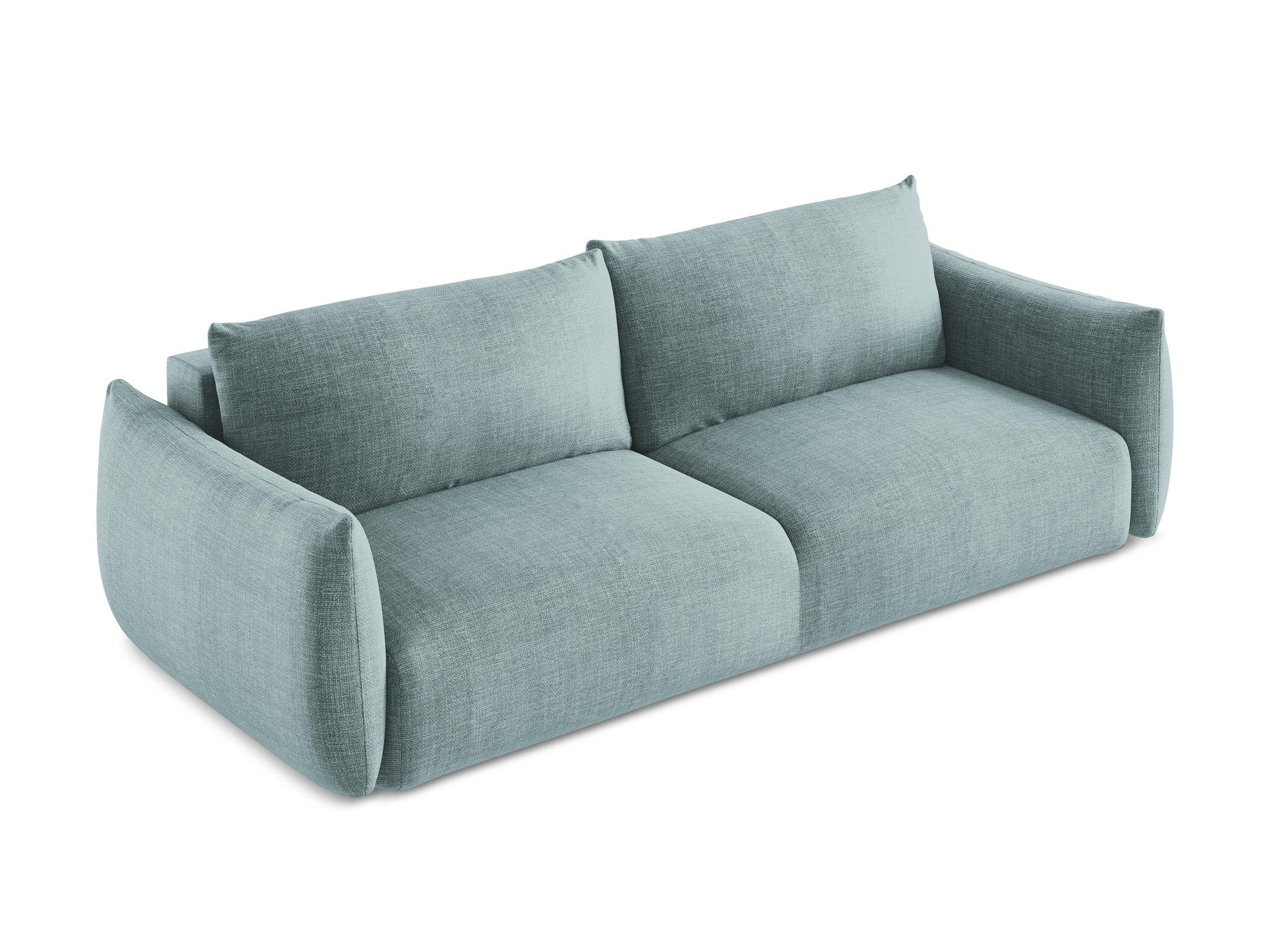 Sofa für 3 Personen mit Schlaf-Funktion LEILA in jeansblau