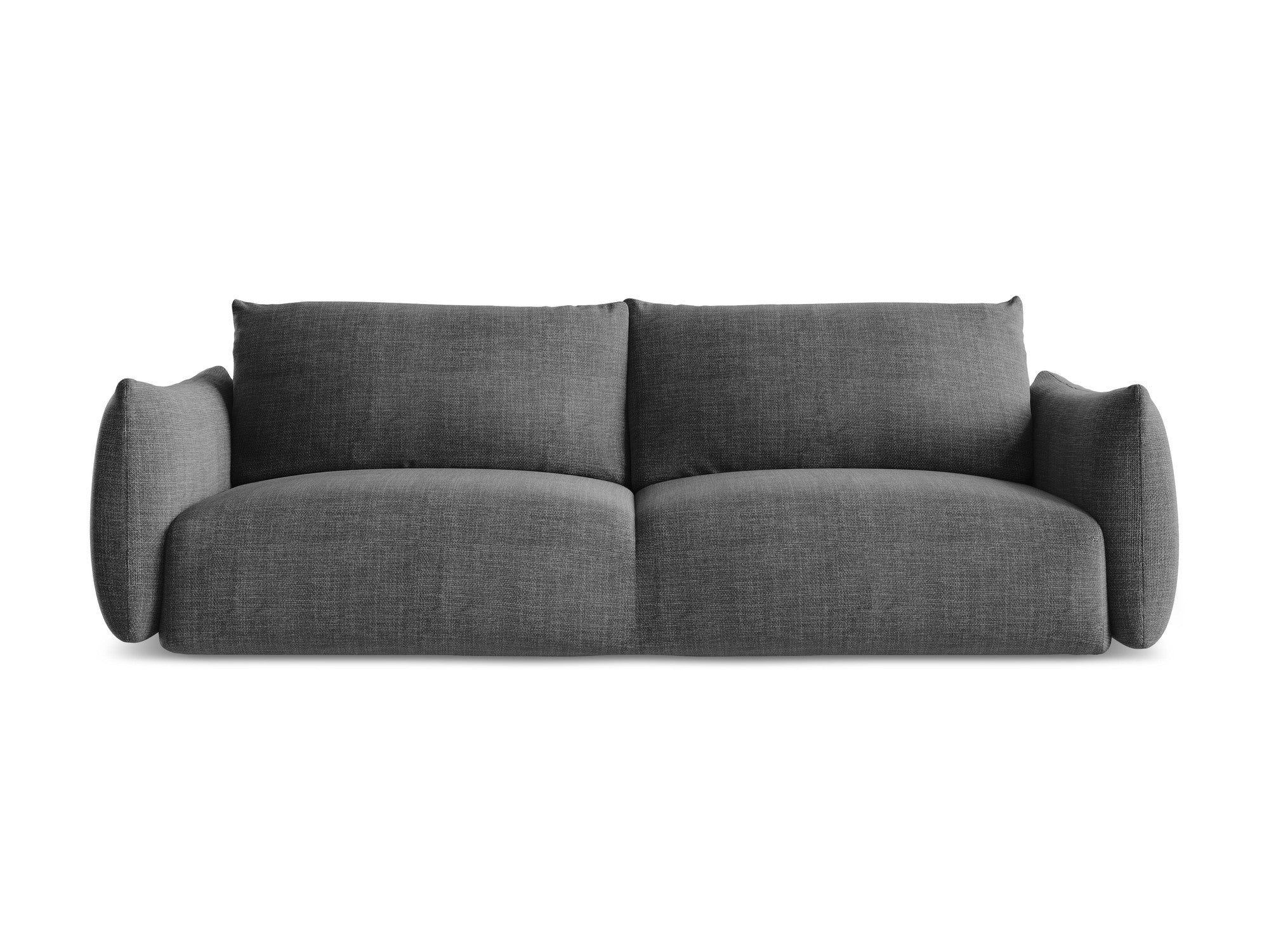 3-Seater Sofa with Sleeping Function LEILA Dark Gray