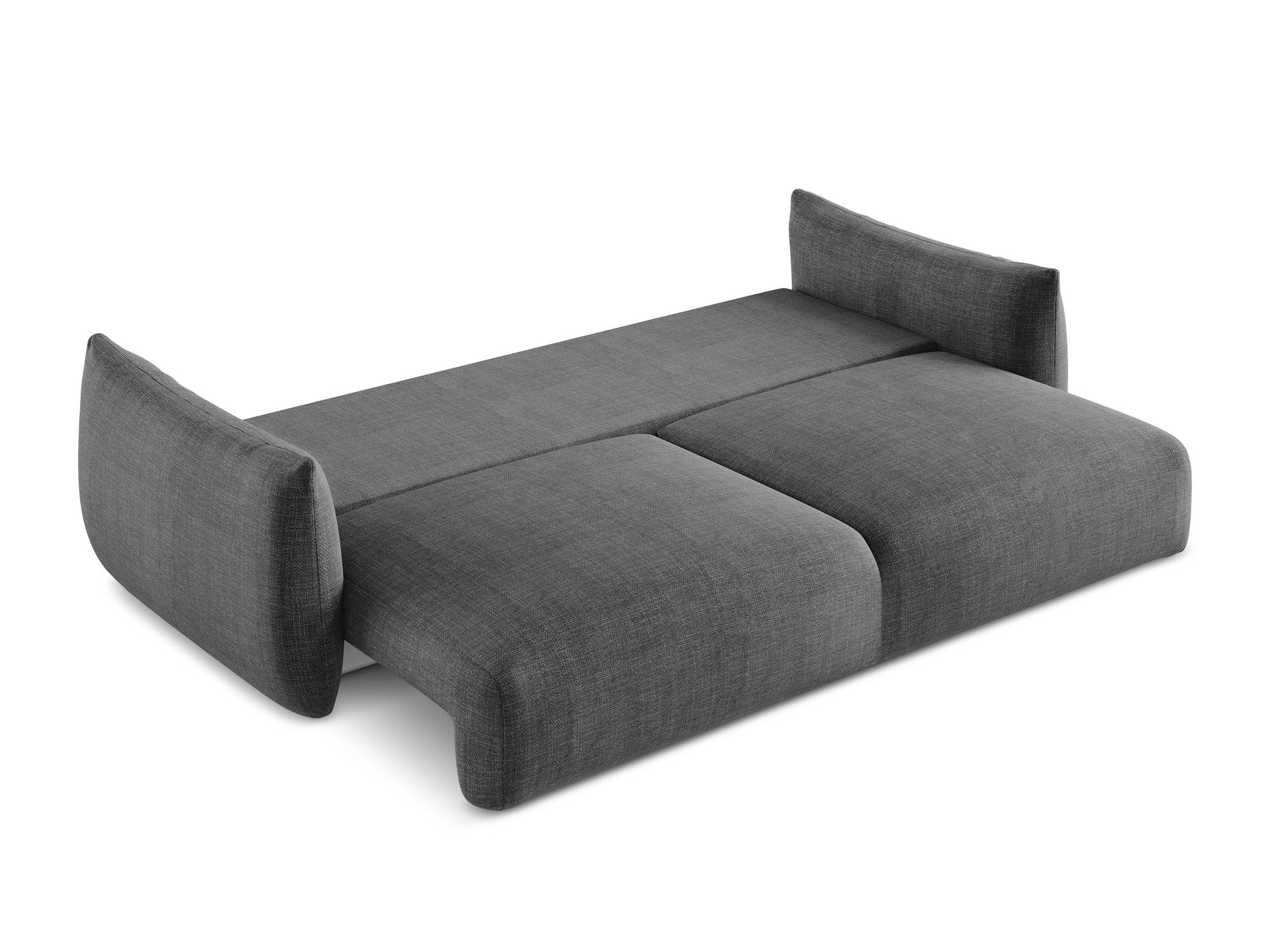 3-Seater Sofa with Sleeping Function LEILA Dark Gray