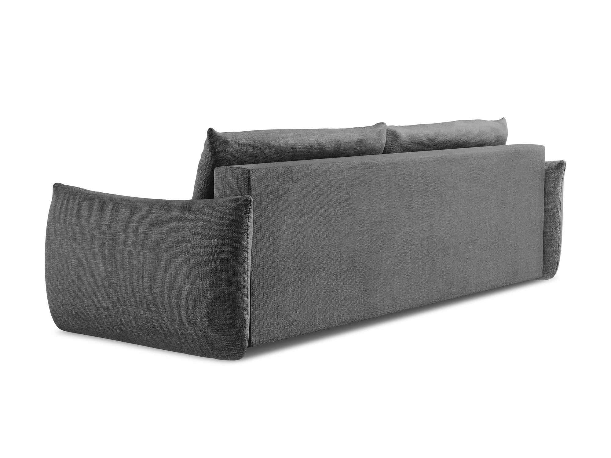 3-Seater Sofa with Sleeping Function LEILA Dark Gray