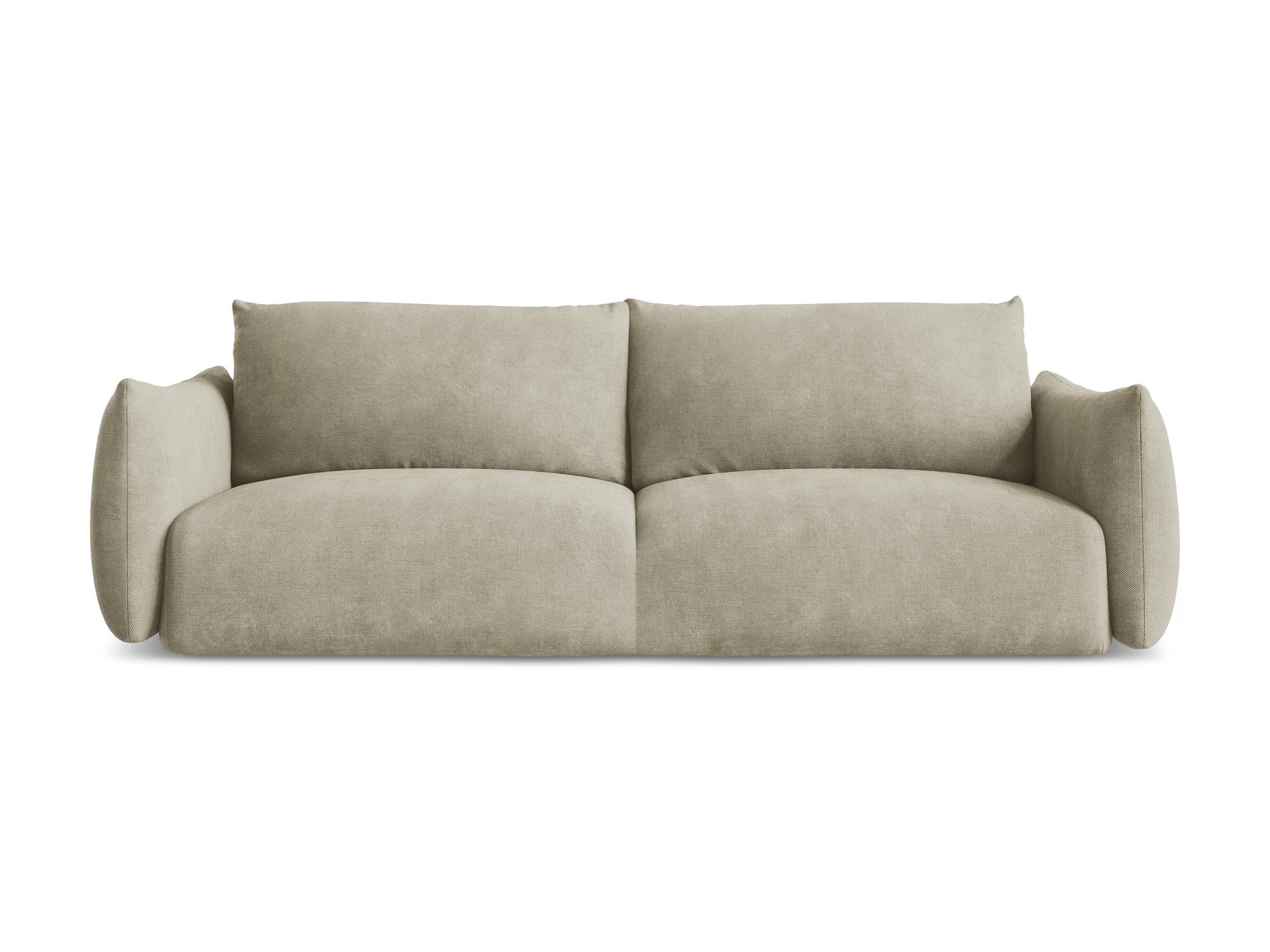 Sofa 3-zits met slaapfunctie LEILA beige chenille