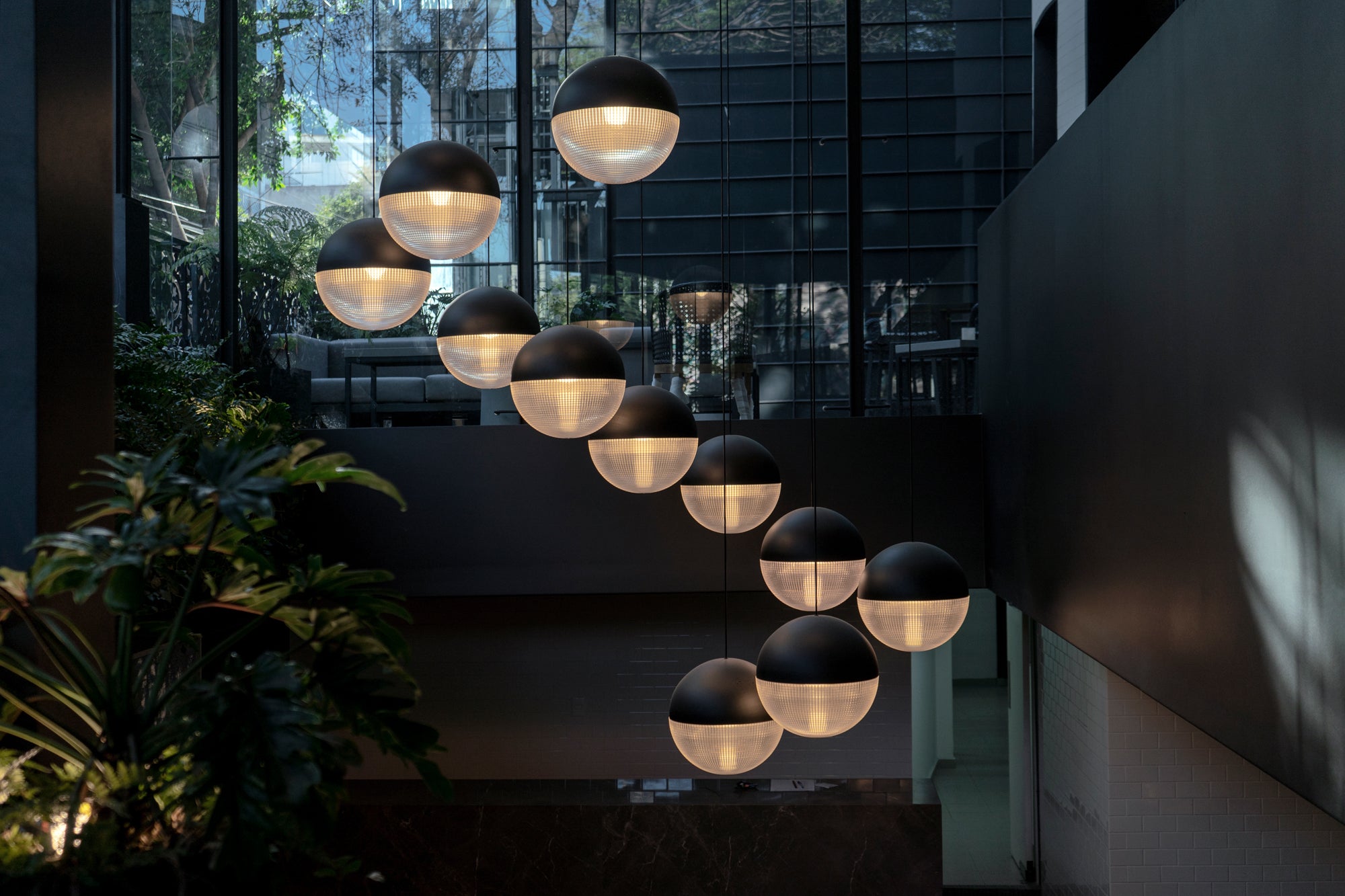 Hanglamp LENS FLAIR matzwart