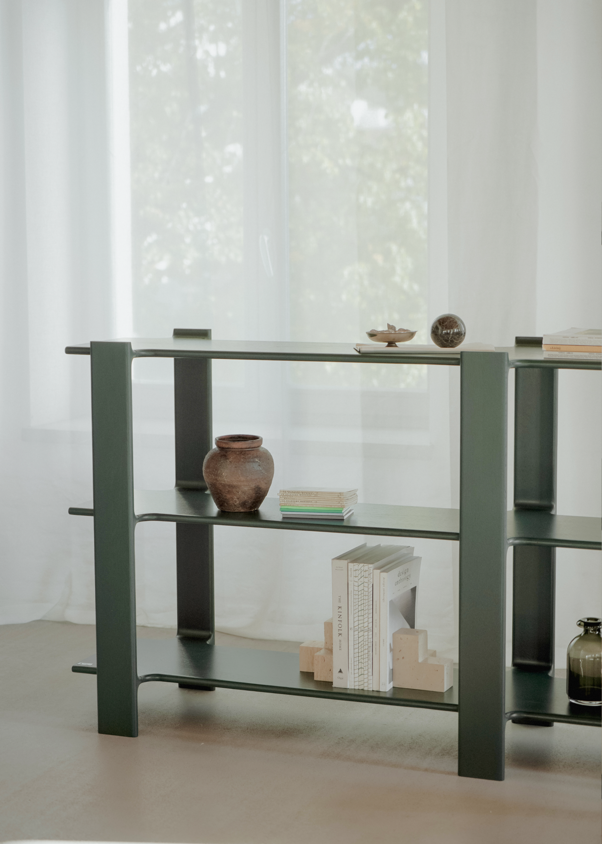 Boekenkast LIGO DUO olijfhout eiken