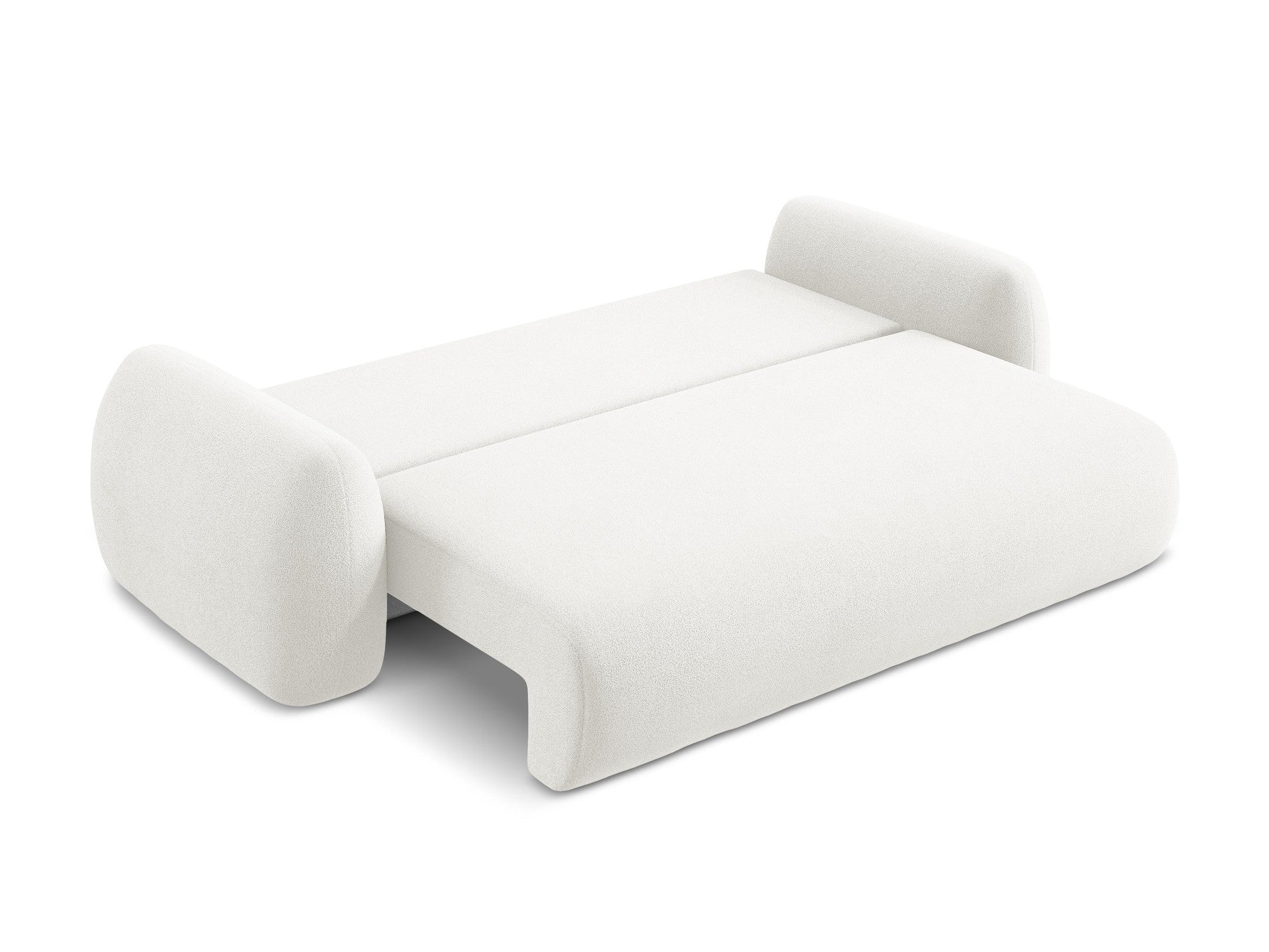 Sofa 3-zits met slaapfunctie LOHI witte boucle