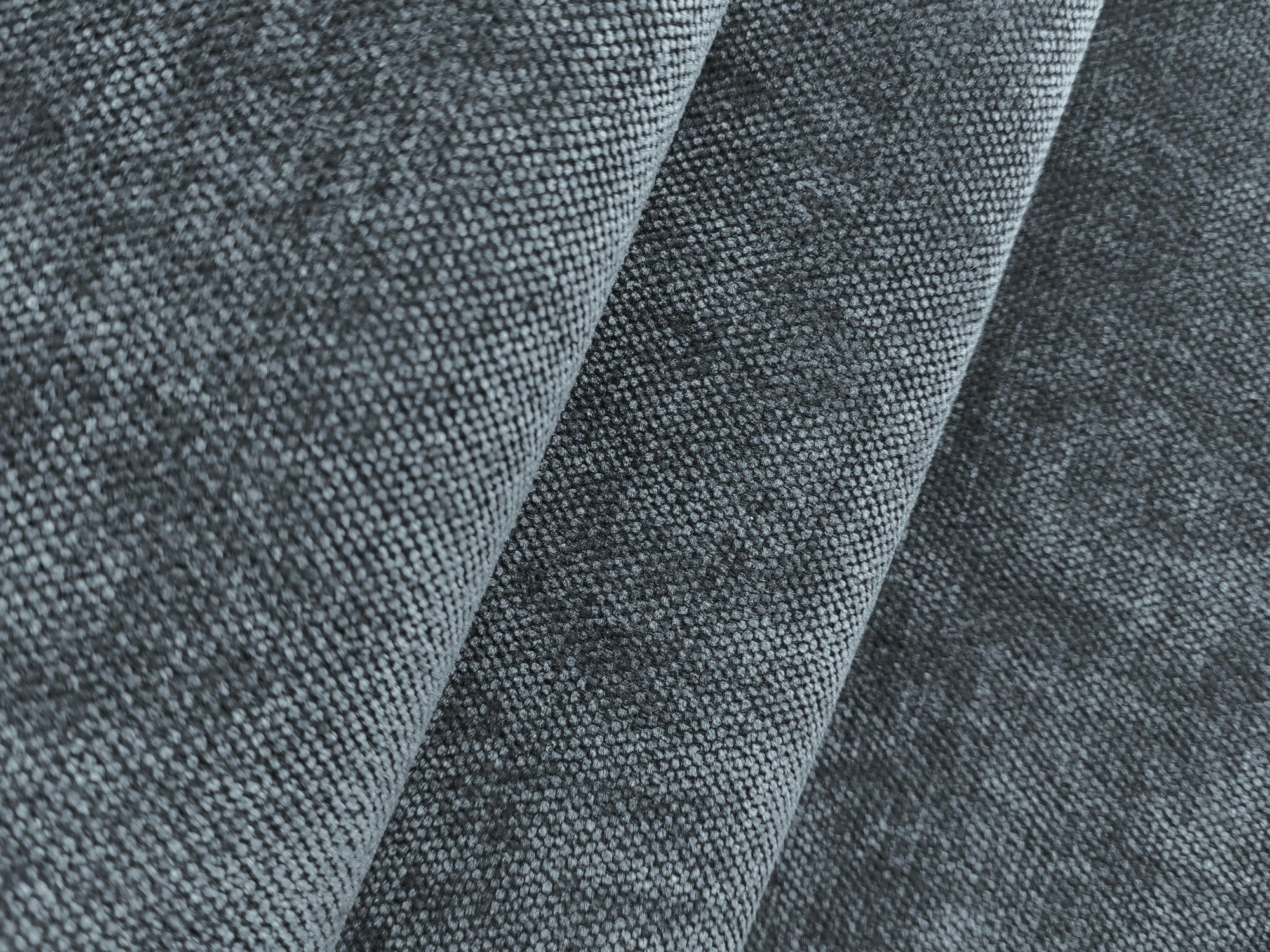 Sofa 3-Sitzer mit Schlaf-Funktion LOHI in jeansblauem Chenille