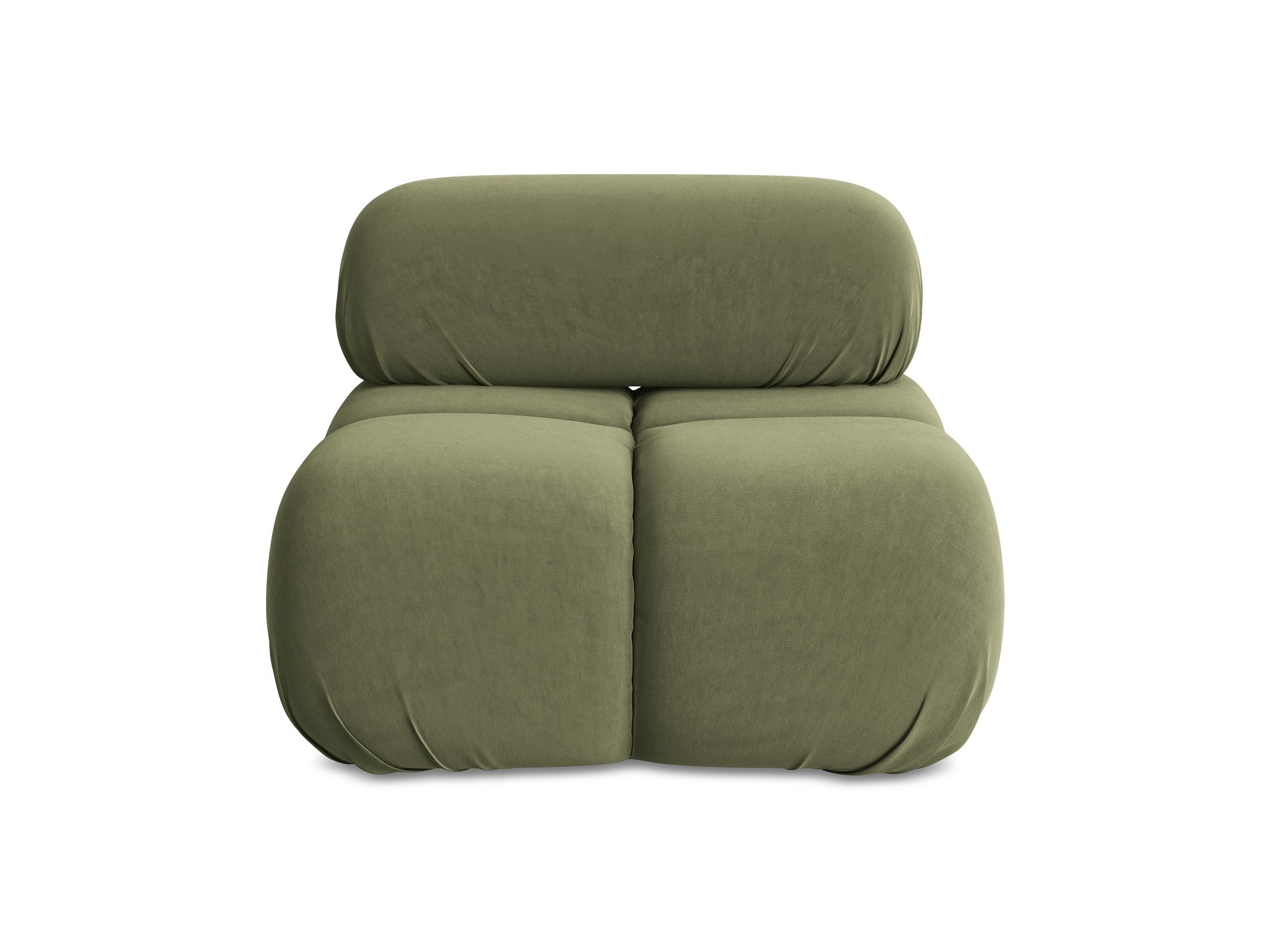 Armchair / velvet module LOKUA olive