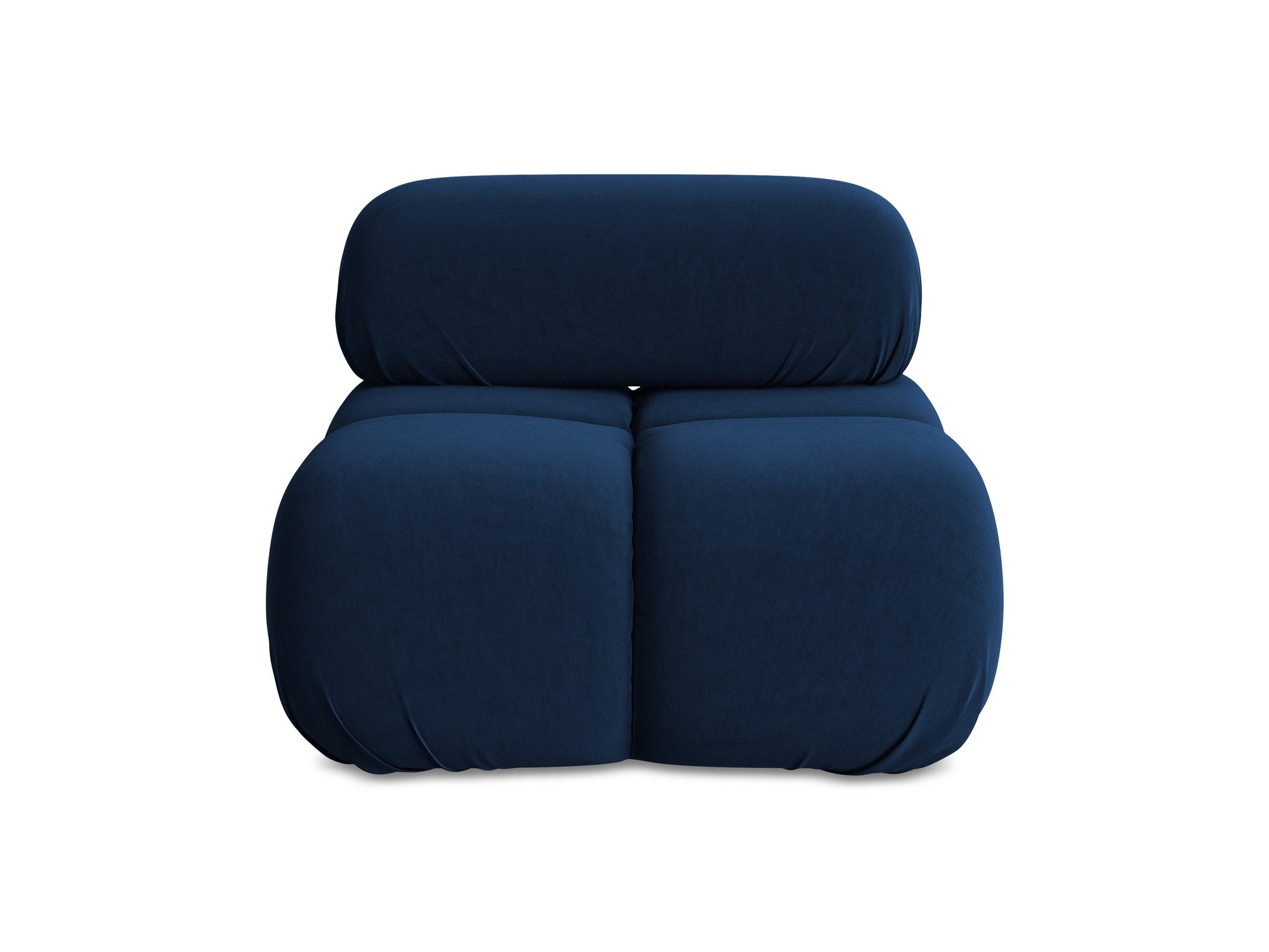 Armchair / velvet module LOKUA royal blue