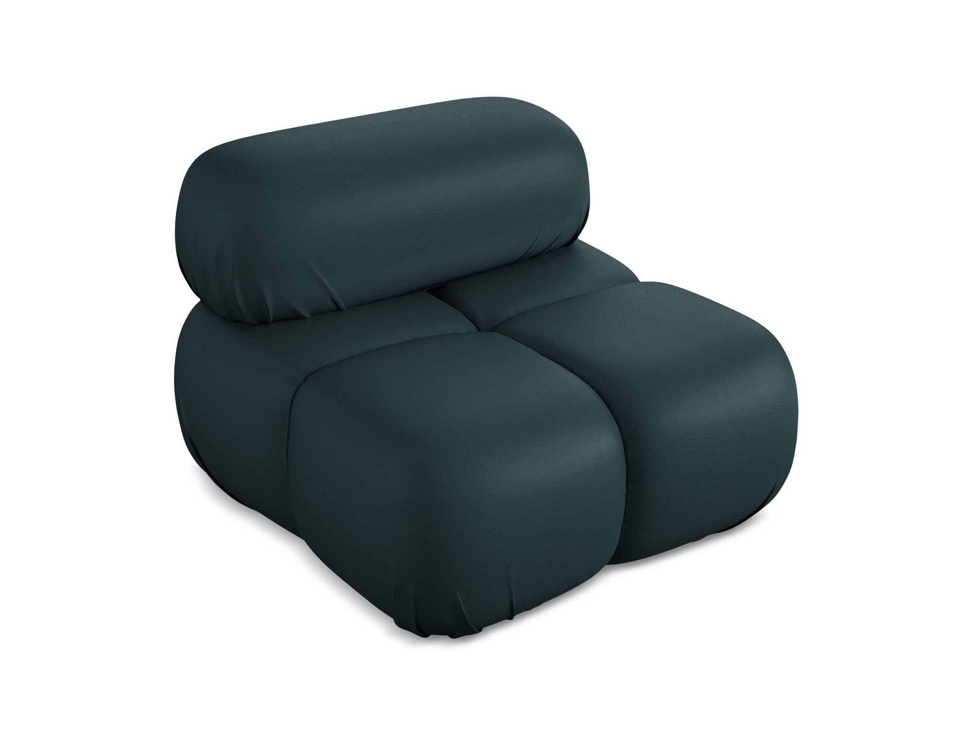 Fauteuil / module LOKUA zeegroen ecologische leer