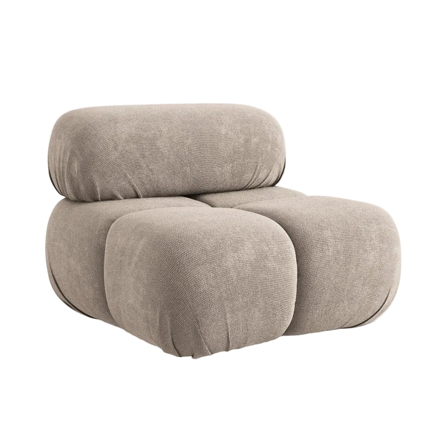 Fauteuil / module LOKUA donkerbeige chenille
